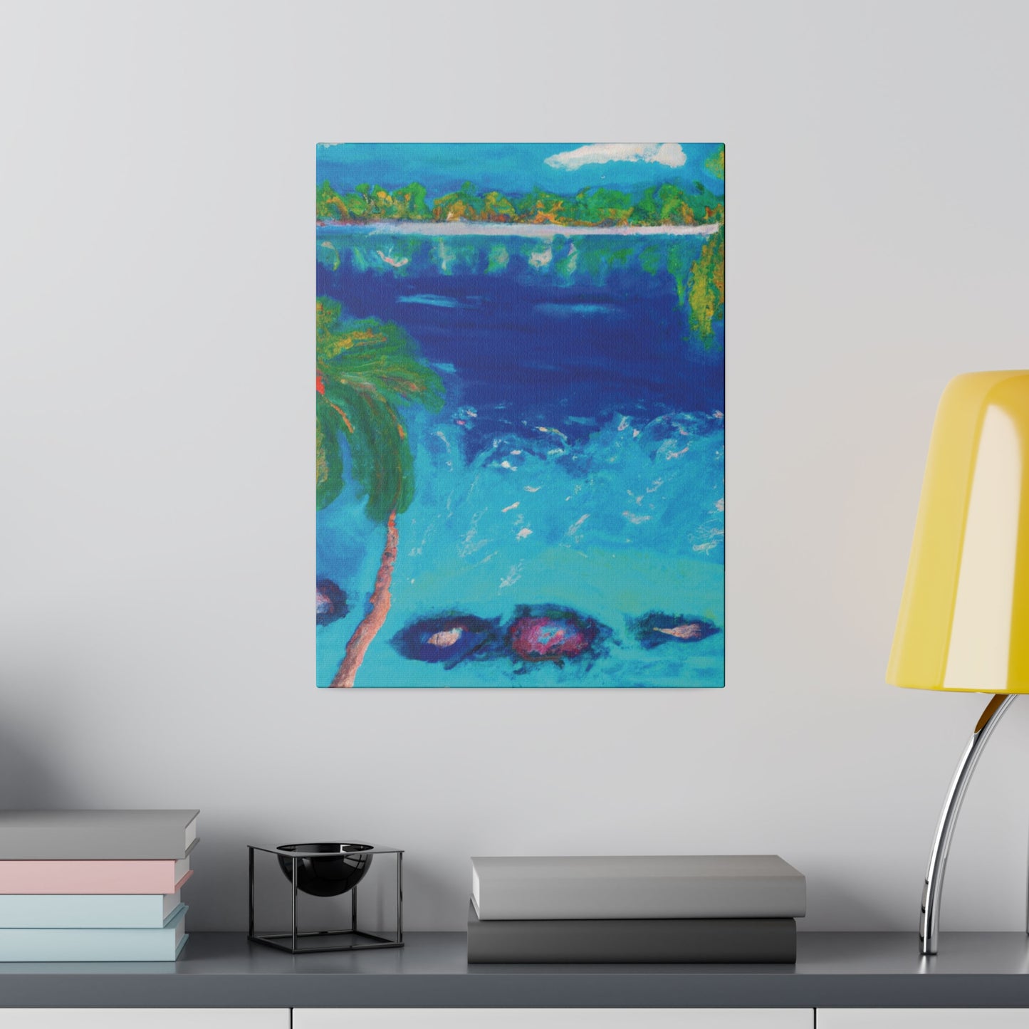 9850E - Bahamas Ocean Painting Print | Bahamas | Ocean | Beach | Poster | Home Decor | Wall Art | Canvas