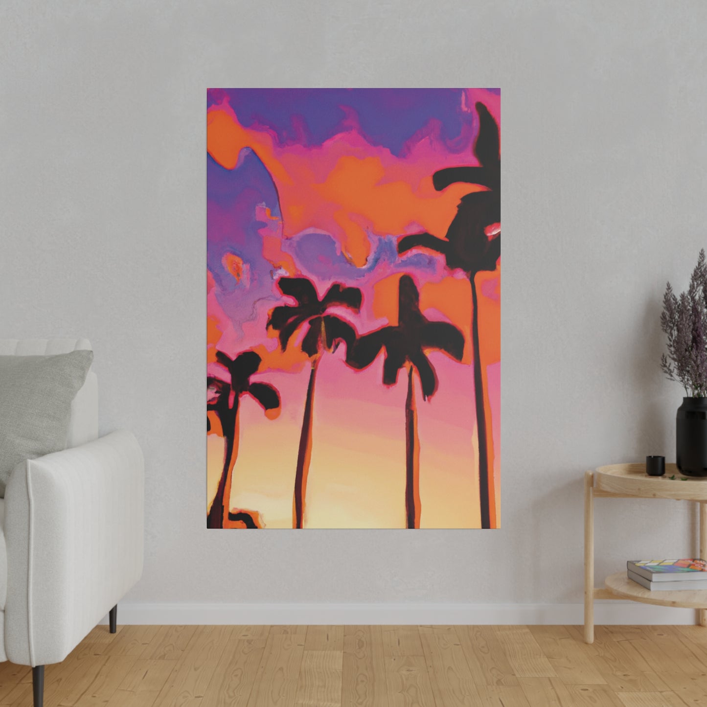 7182U - Miami Beach Sunset Painting Print | Miami | Beach | Sunset | Poster | Home Decor | Wall Art | Canvas