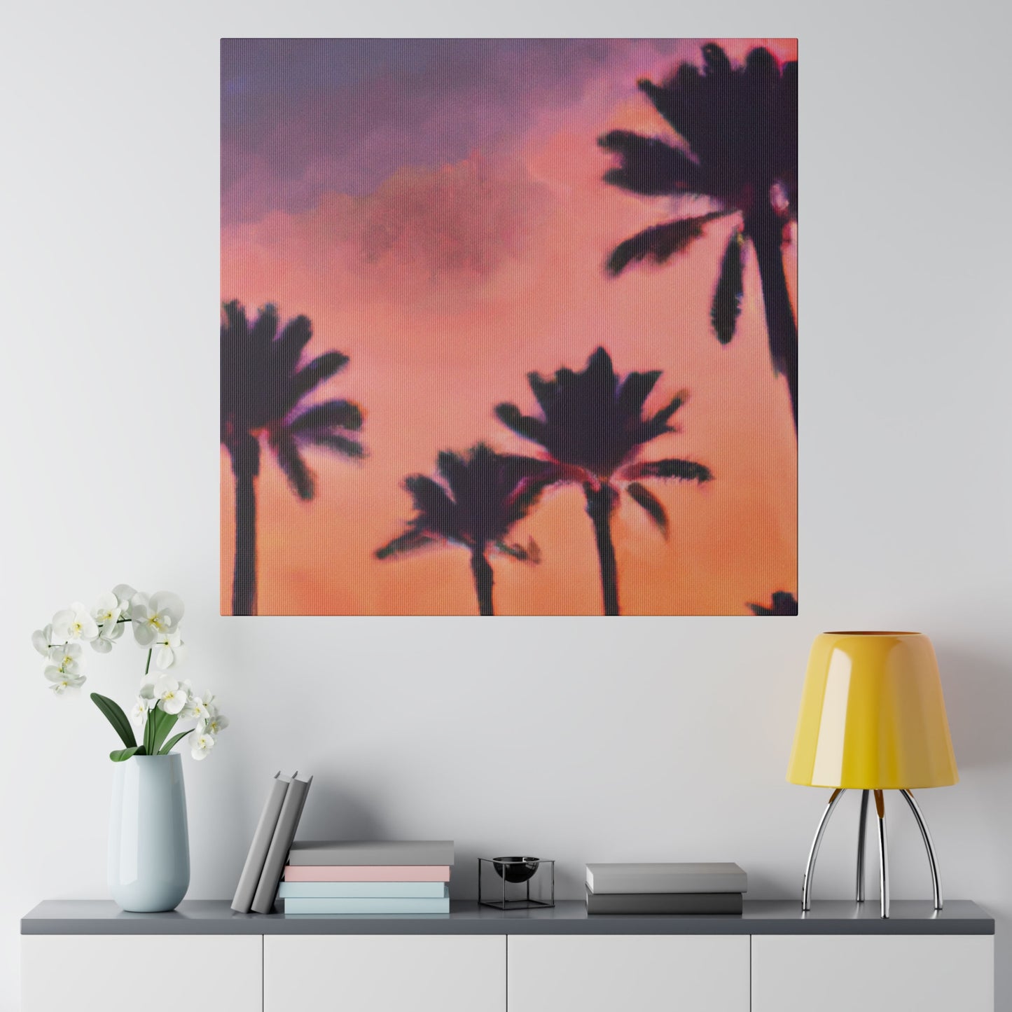 9389U - Miami Beach Sunset Painting Print | Miami | Beach | Sunset | Poster | Home Decor | Wall Art | Canvas