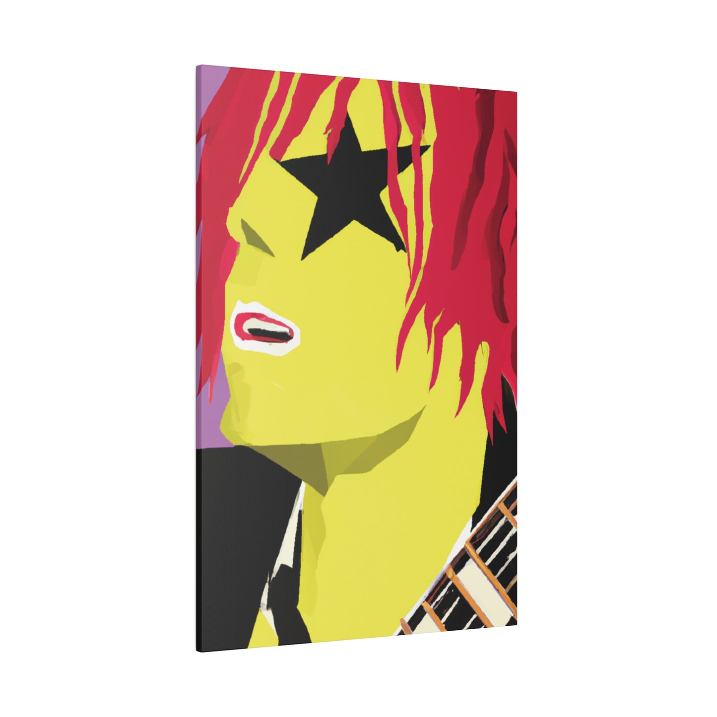 3268R - Rockstar Painting Print | Face | Abstract | Poster | Home Decor | Wall Art | Music Art | Canvas