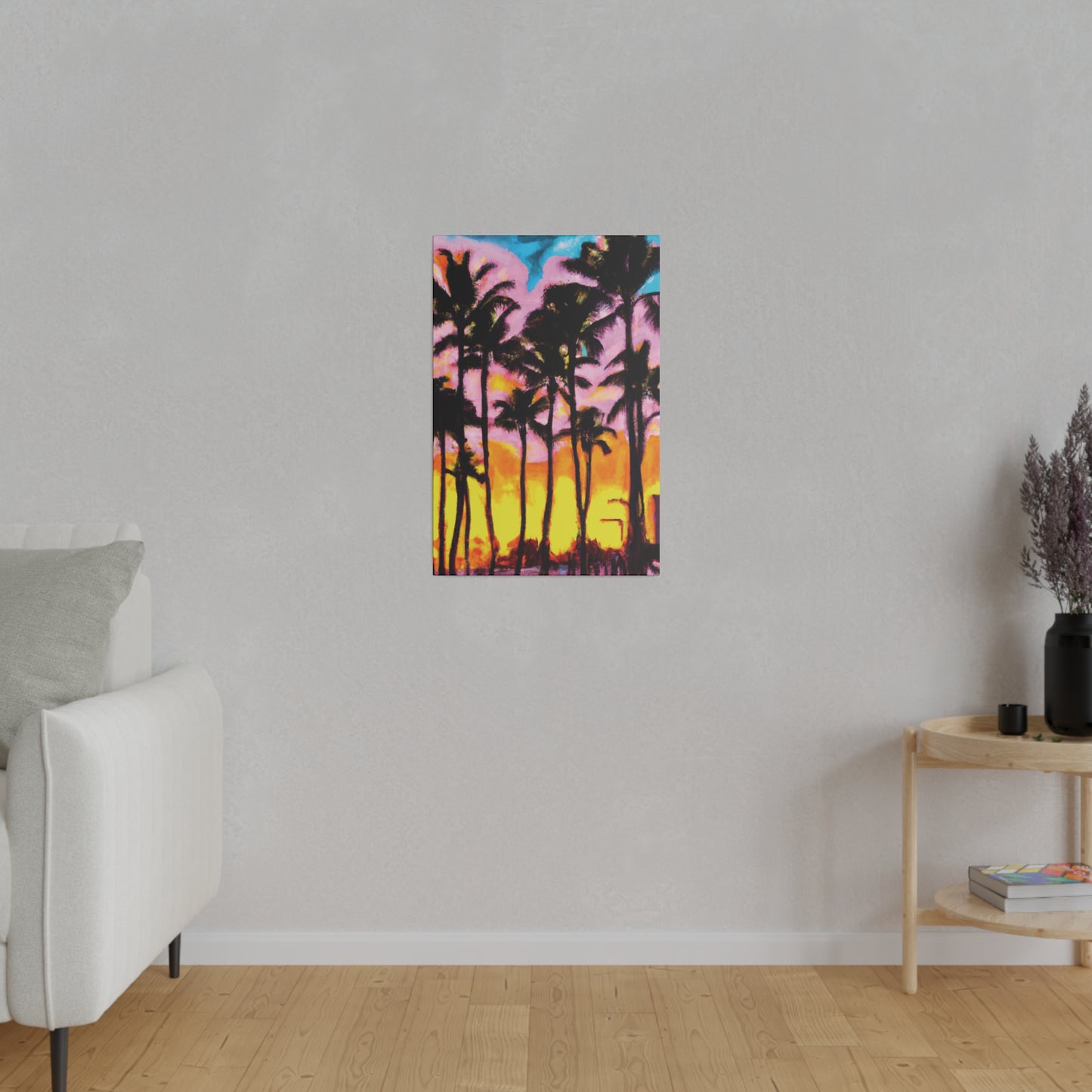 6202Q - Miami Beach Sunset Painting Print | Miami | Beach | Sunset | Poster | Home Decor | Wall Art | Canvas