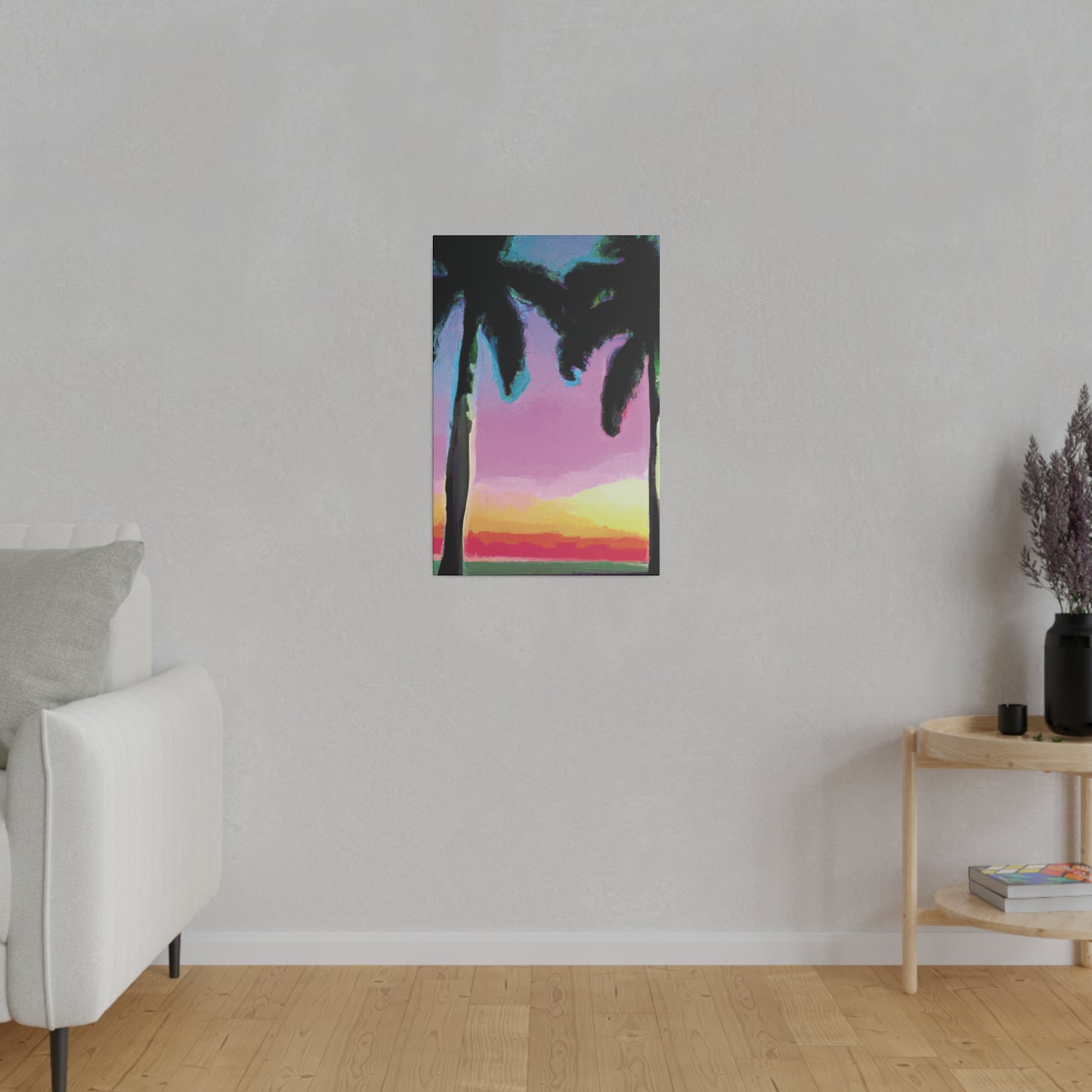 8491N - Miami Beach Sunset Painting Print | Miami | Beach | Sunset | Poster | Home Decor | Wall Art | Canvas