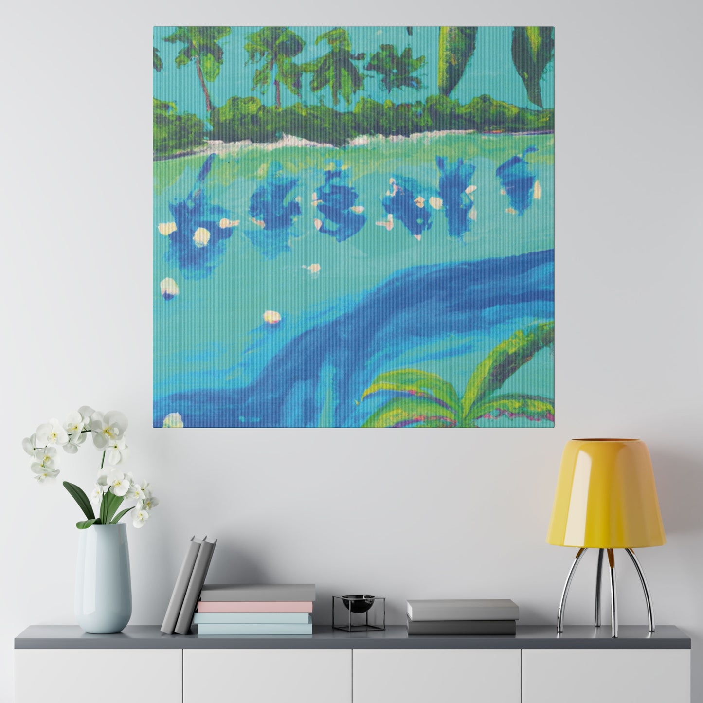 7772T - Bahamas Ocean Painting Print | Bahamas | Ocean | Beach | Poster | Home Decor | Wall Art | Canvas