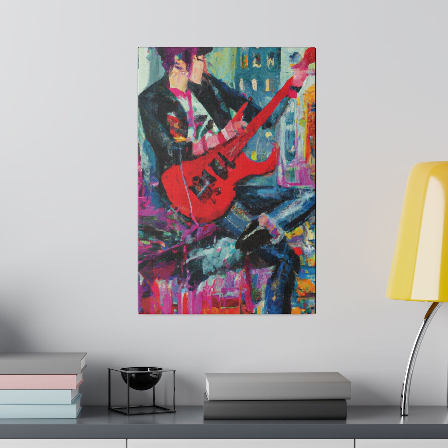 7878O - Rockstar Oil Painting Style Print | Poster | Home Decor | Wall Art | Music Art | Canvas