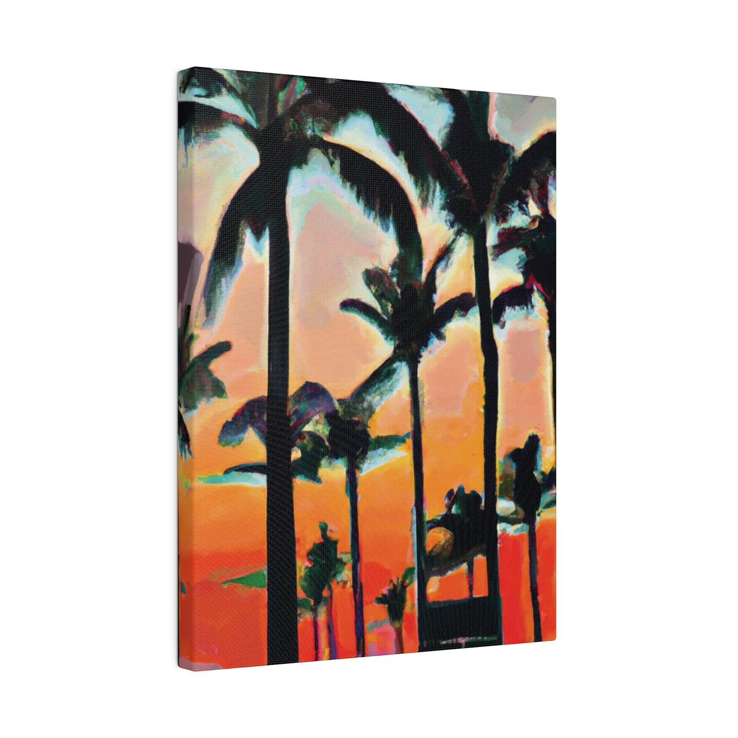 4891A - Miami Beach Sunset Painting Print | Miami | Beach | Sunset | Poster | Home Decor | Wall Art | Canvas