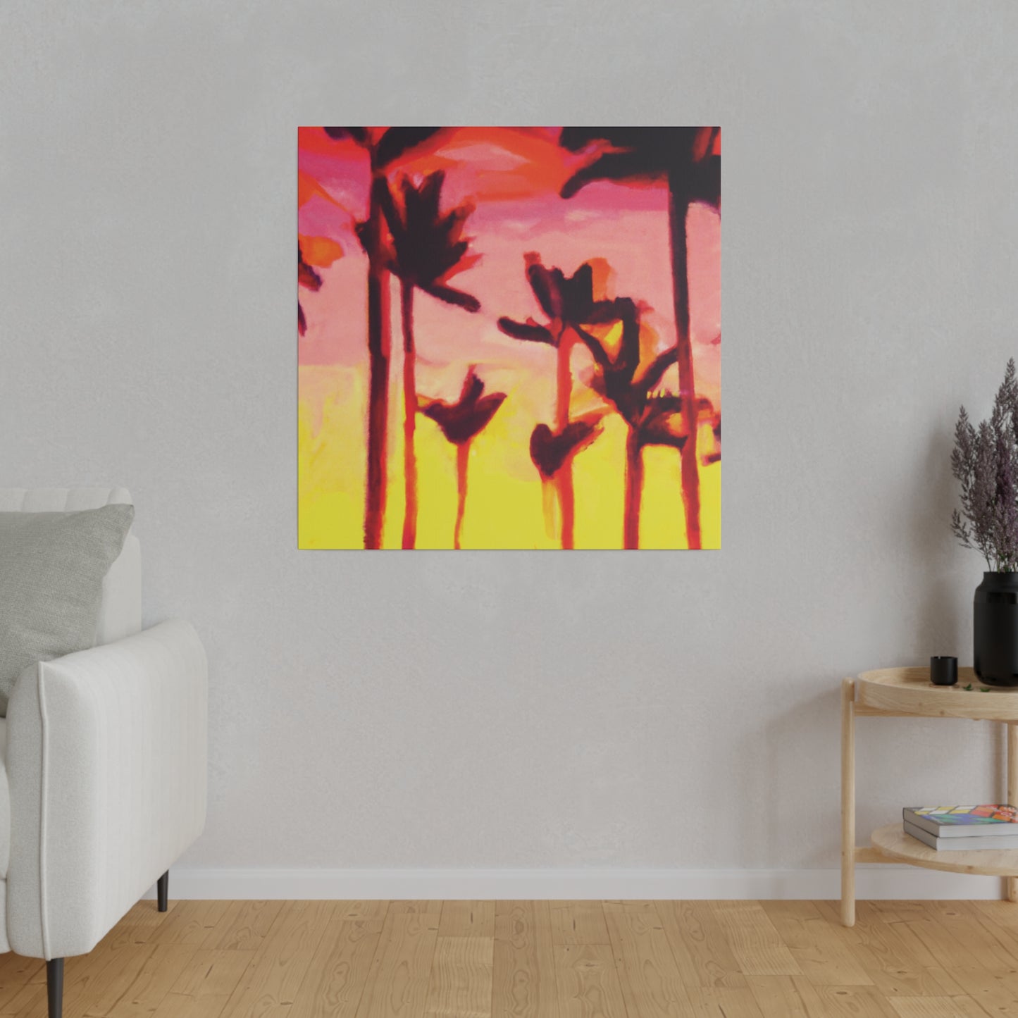 2249A - Miami Beach Sunset Painting Print | Miami | Beach | Sunset | Poster | Home Decor | Wall Art | Canvas