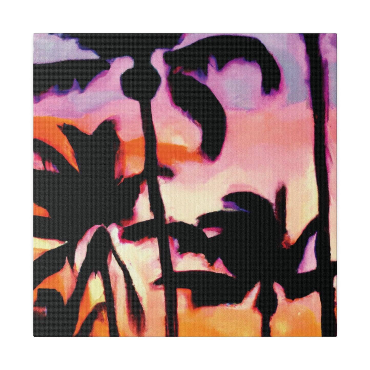 2090A - Miami Beach Sunset Painting Print | Miami | Beach | Sunset | Poster | Home Decor | Wall Art | Canvas