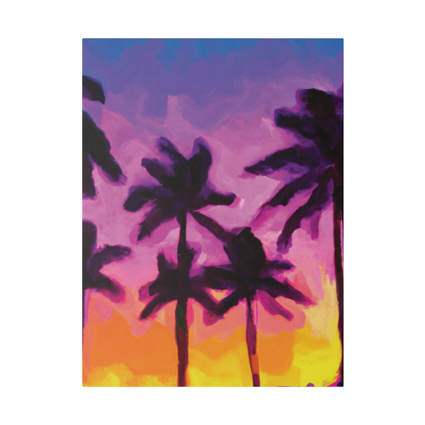 7395T - Miami Beach Sunset Painting Print | Miami | Beach | Sunset | Poster | Home Decor | Wall Art | Canvas