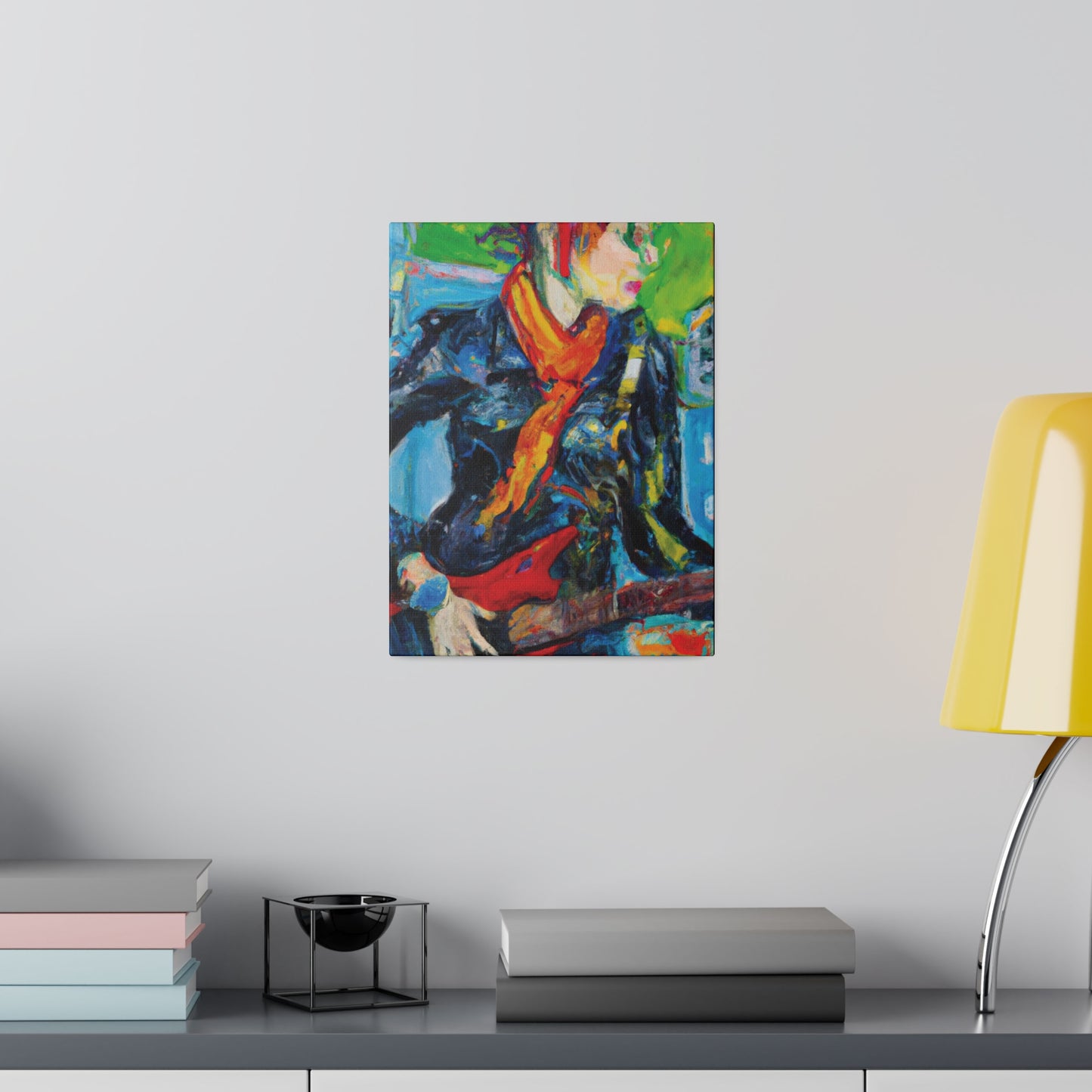935O - Rockstar Oil Painting Style Print | Poster | Home Decor | Wall Art | Music Art | Canvas