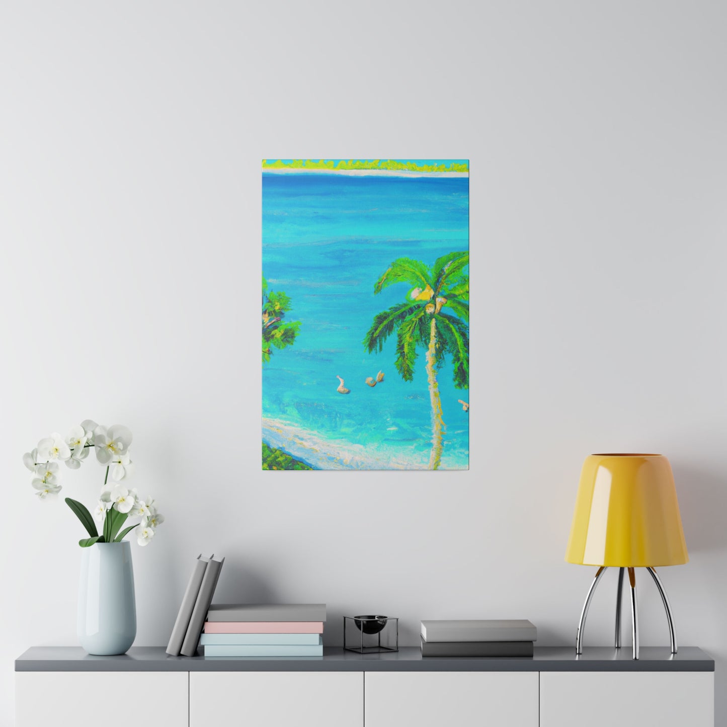 3749J - Bahamas Ocean Painting Print | Bahamas | Ocean | Beach | Poster | Home Decor | Wall Art | Canvas