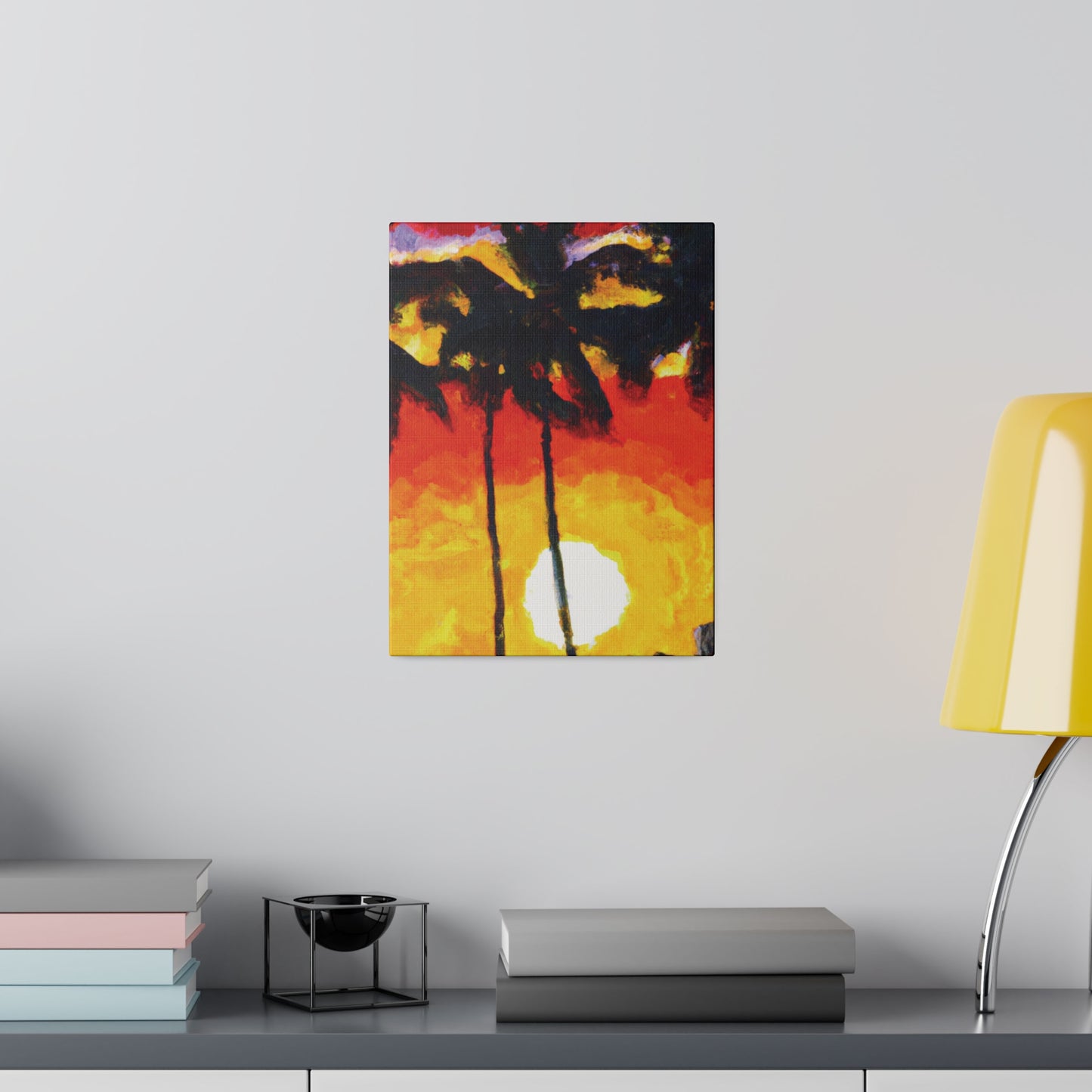 6973R - Miami Beach Sunset Painting Print | Miami | Beach | Sunset | Poster | Home Decor | Wall Art | Canvas