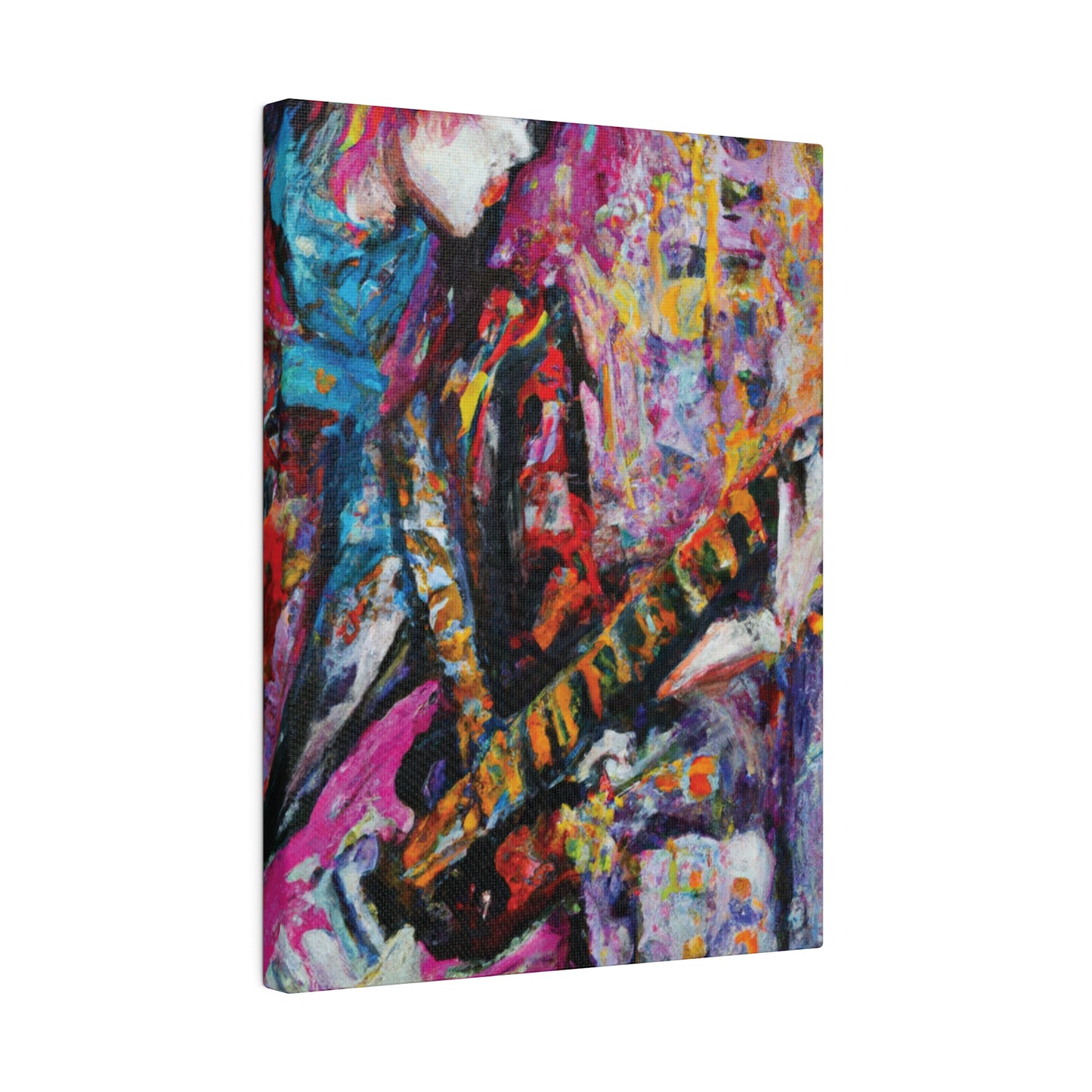 7772X - Rockstar Oil Painting Style Print | Poster | Home Decor | Wall Art | Music Art | Canvas