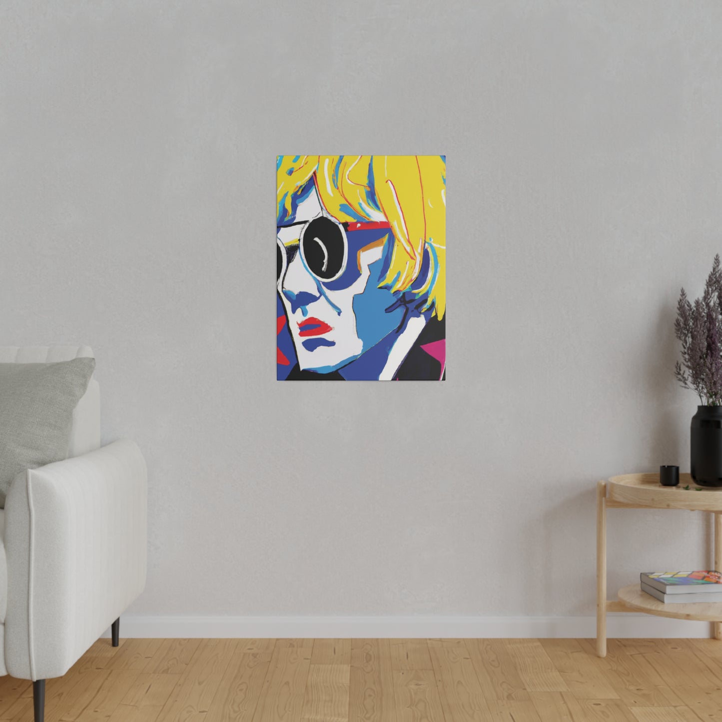 6259E - Rockstar Painting Print | Face | Abstract | Poster | Home Decor | Wall Art | Music Art | Canvas