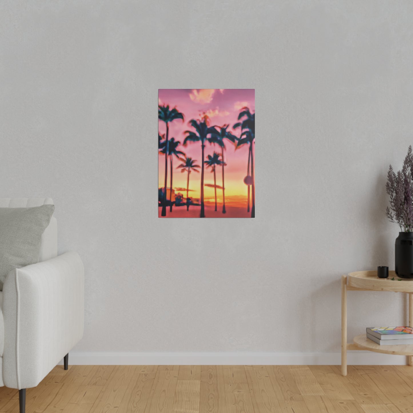 8183G - Miami Beach Sunset Painting Print | Miami | Beach | Sunset | Poster | Home Decor | Wall Art | Canvas