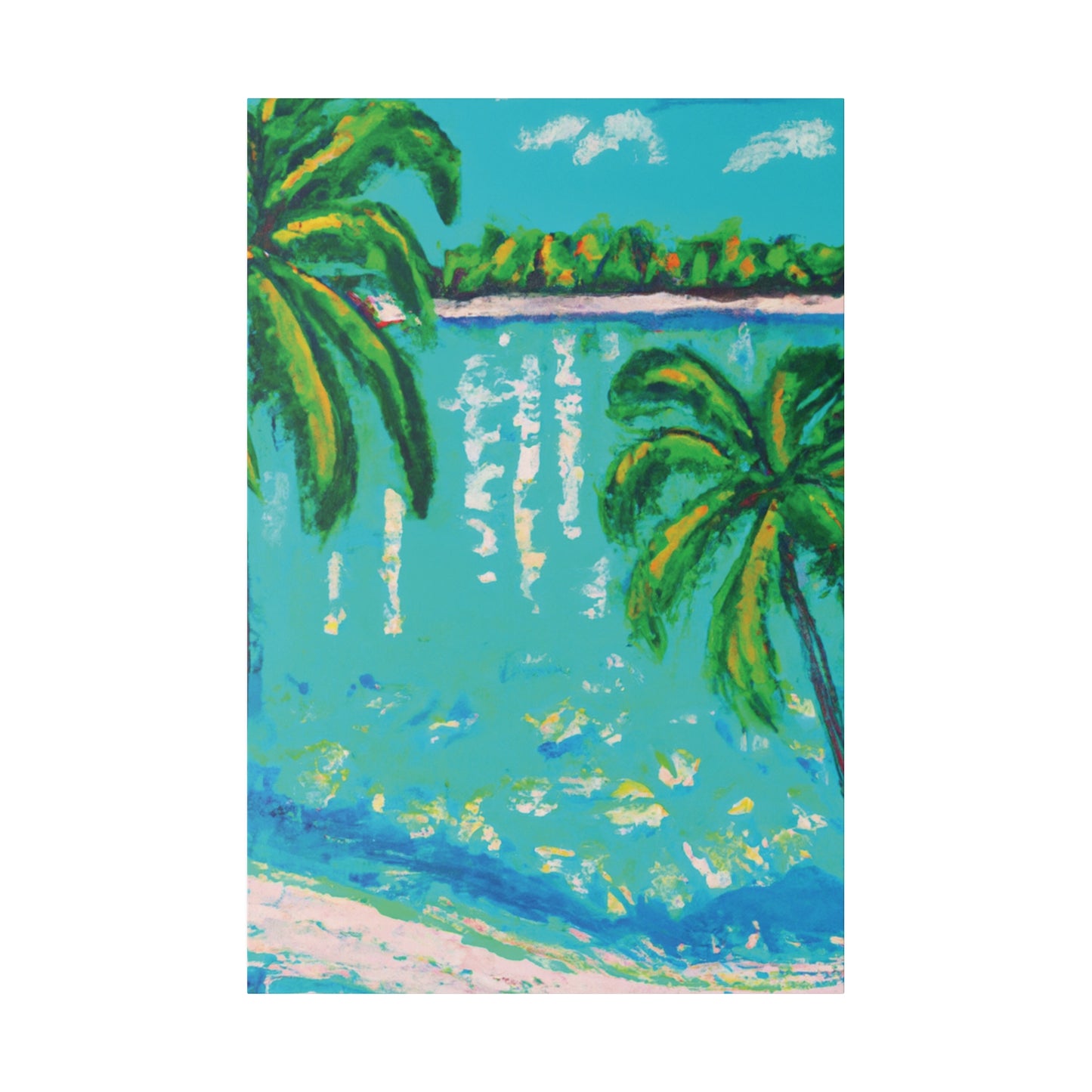 6412Q - Bahamas Ocean Painting Print | Bahamas | Ocean | Beach | Poster | Home Decor | Wall Art | Canvas