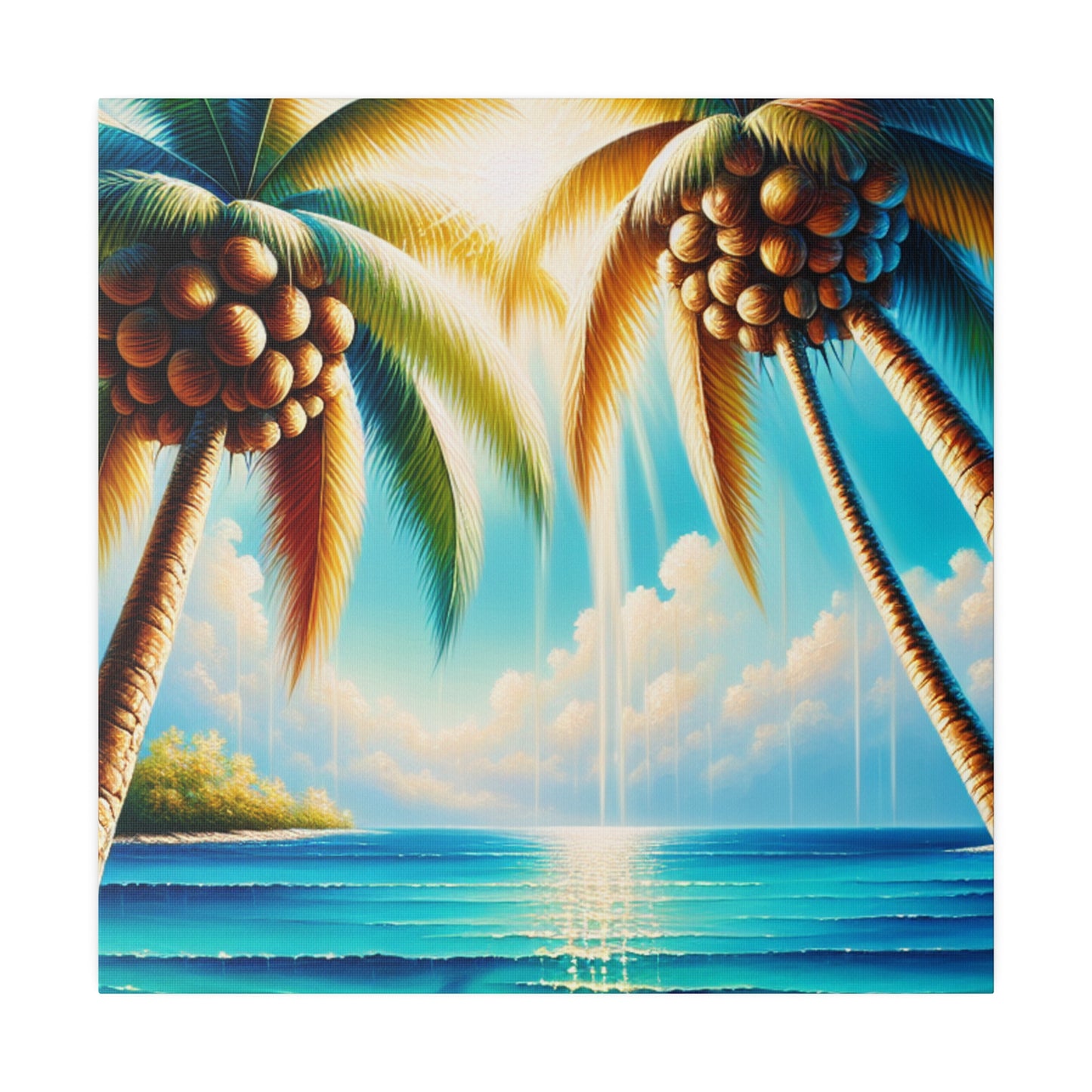 3627F - Bahamas Ocean Painting Print | Bahamas | Ocean | Beach | Poster | Home Decor | Wall Art | Canvas