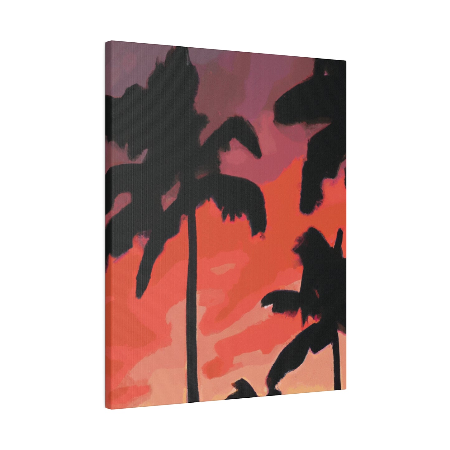 9324K - Miami Beach Sunset Painting Print | Miami | Beach | Sunset | Poster | Home Decor | Wall Art | Canvas