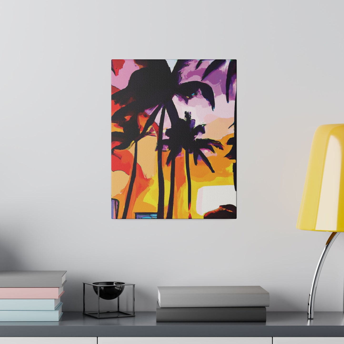 3987G - Miami Beach Sunset Painting Print | Miami | Beach | Sunset | Poster | Home Decor | Wall Art | Canvas