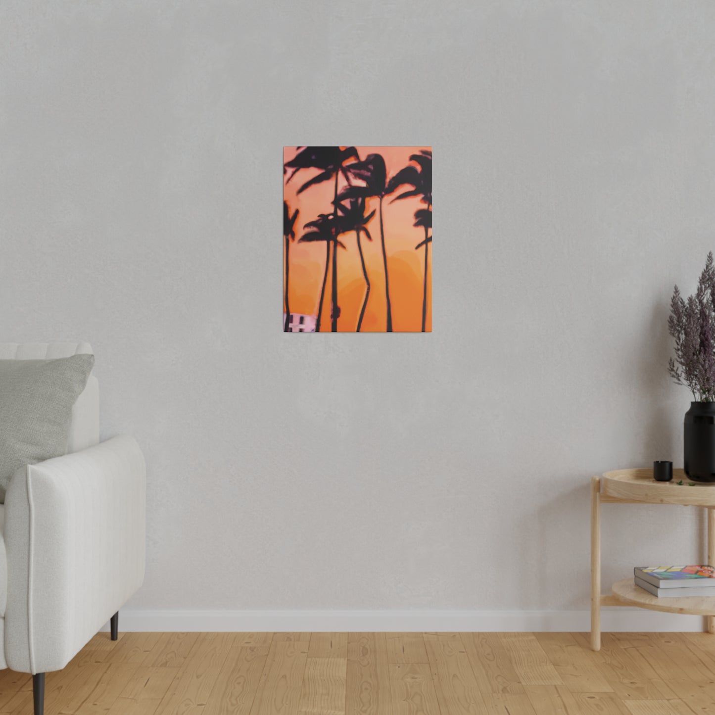 9837K - Miami Beach Sunset Painting Print | Miami | Beach | Sunset | Poster | Home Decor | Wall Art | Canvas