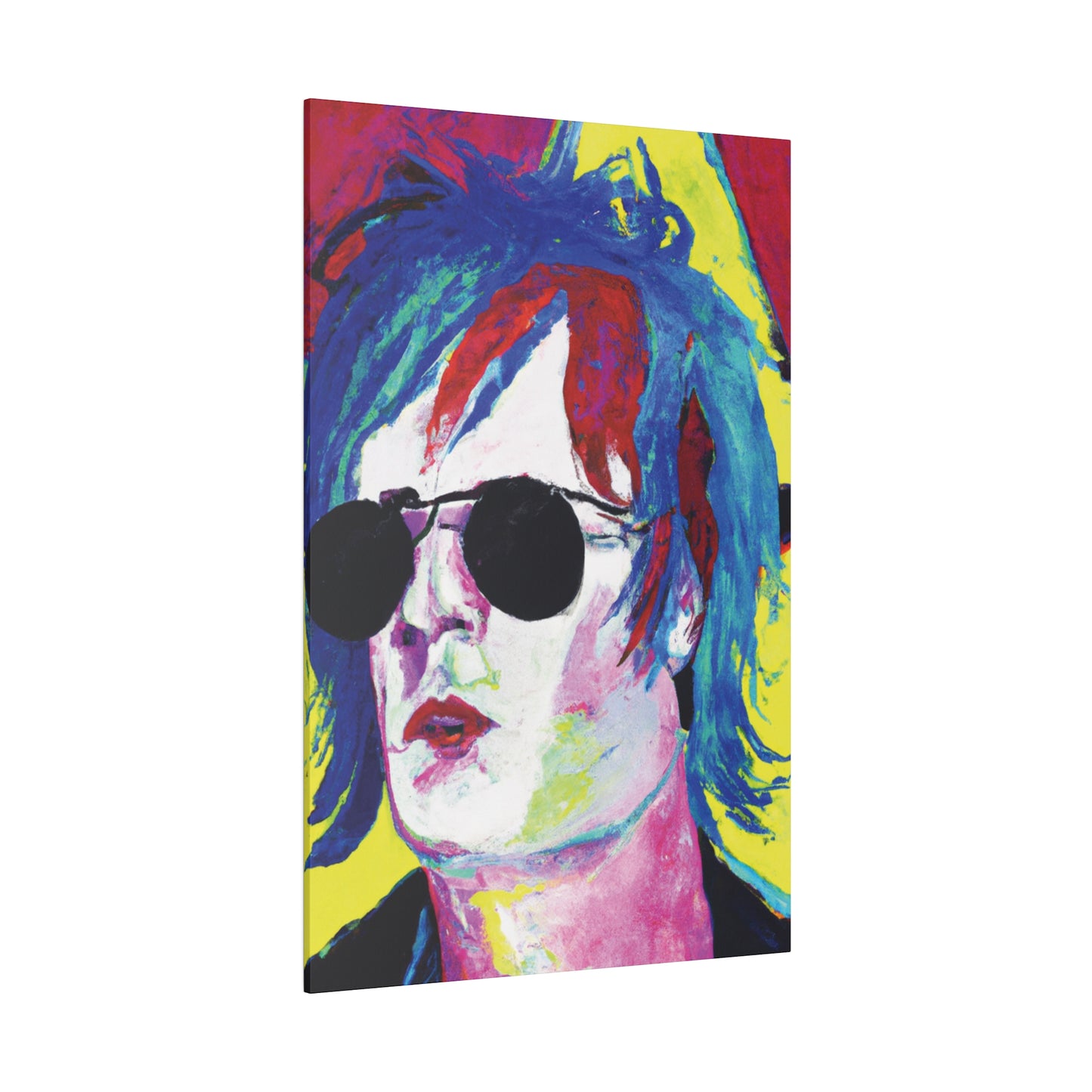 7634A - Rockstar Painting Print | Face | Abstract | Poster | Home Decor | Wall Art | Music Art | Canvas