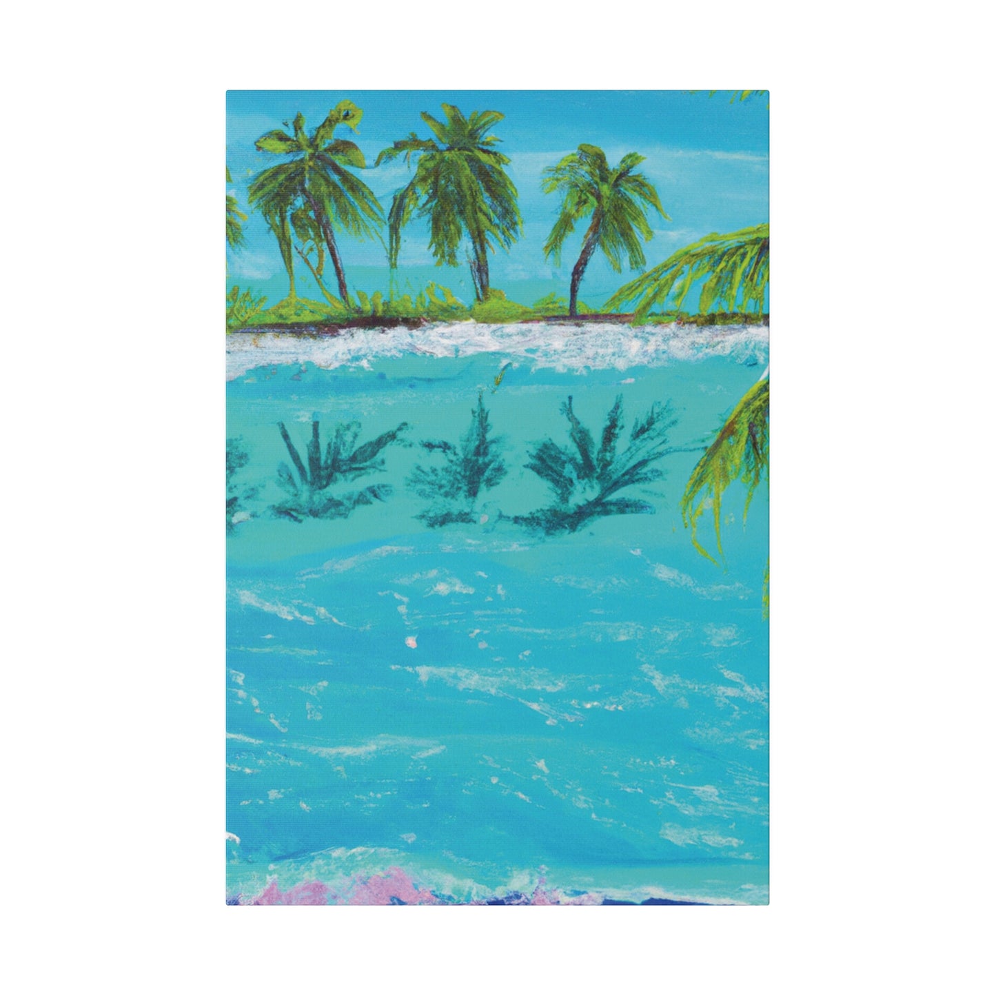 8321K - Bahamas Ocean Painting Print | Bahamas | Ocean | Beach | Poster | Home Decor | Wall Art | Canvas