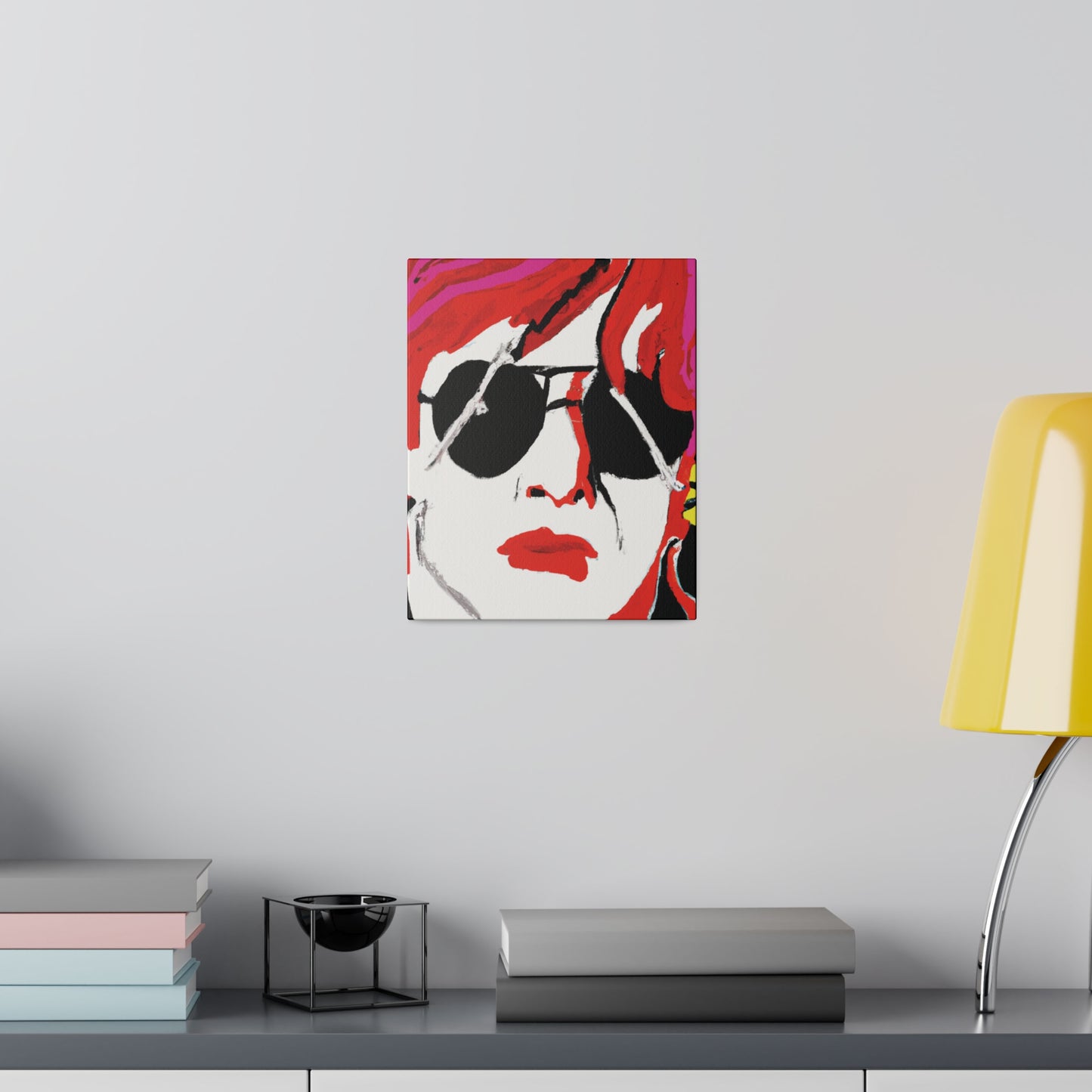 6831H - Rockstar Painting Print | Face | Abstract | Poster | Home Decor | Wall Art | Music Art | Canvas