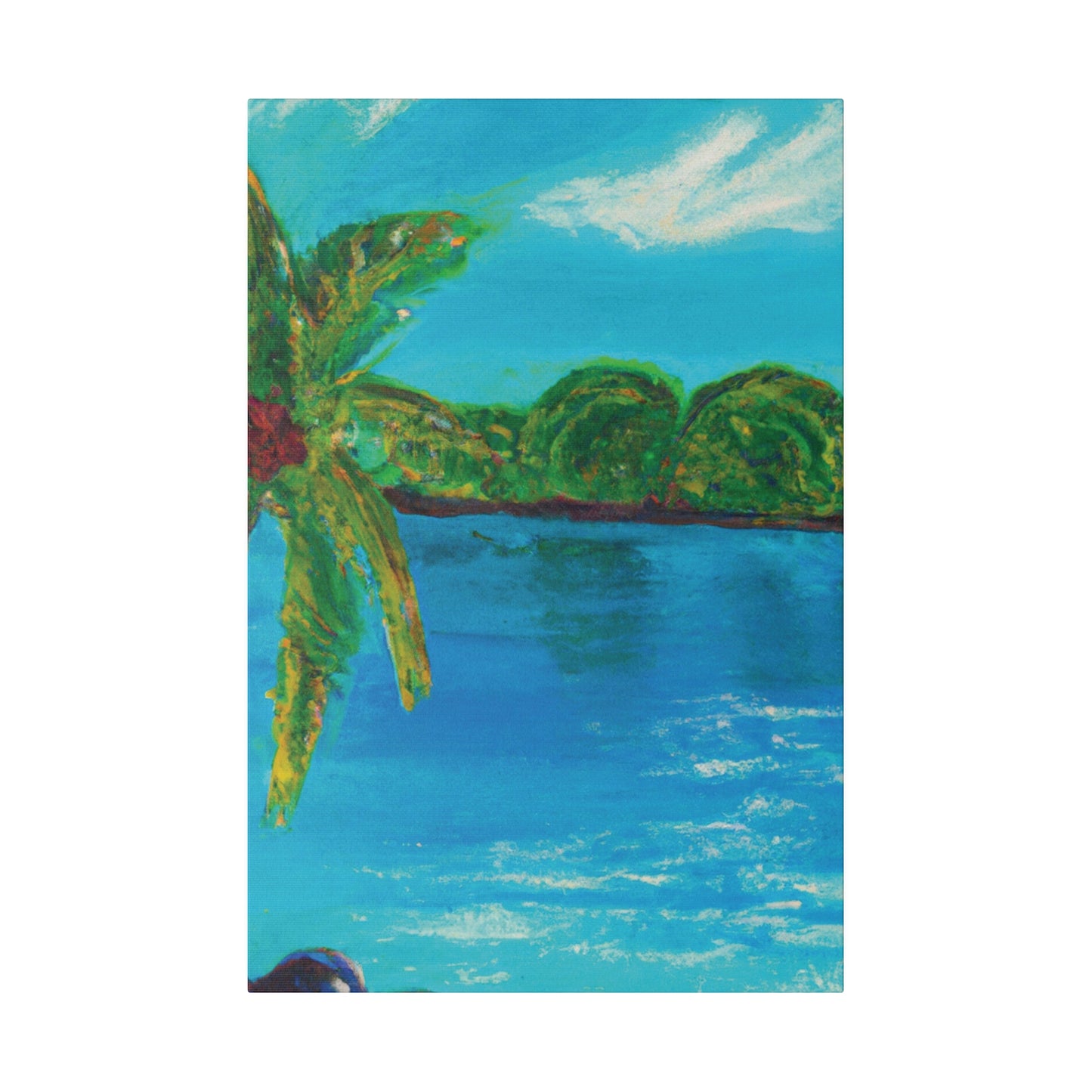 4245A - Bahamas Ocean Painting Print | Bahamas | Ocean | Beach | Poster | Home Decor | Wall Art | Canvas