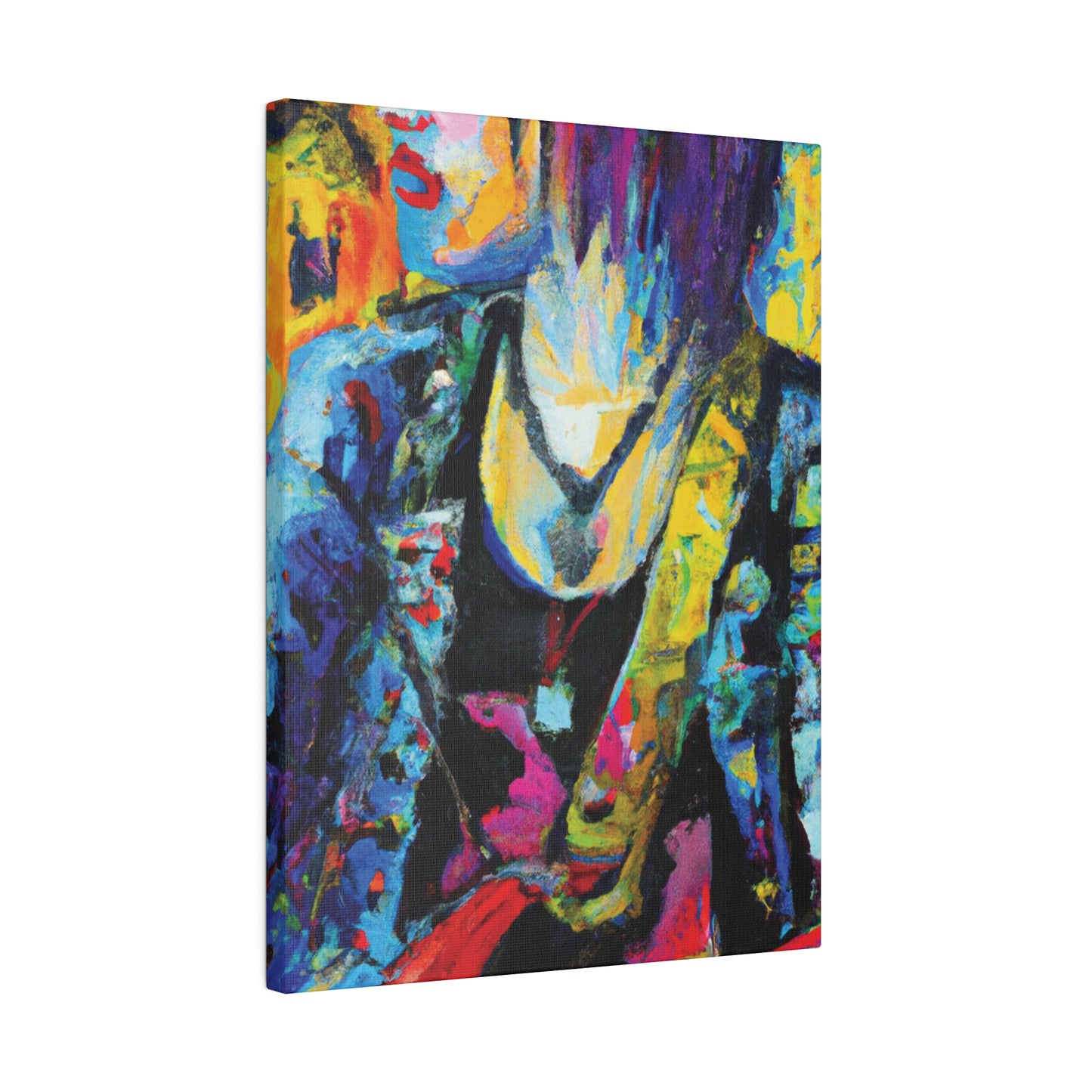 9756Z - Rockstar Oil Painting Style Print | Poster | Home Decor | Wall Art | Music Art | Canvas