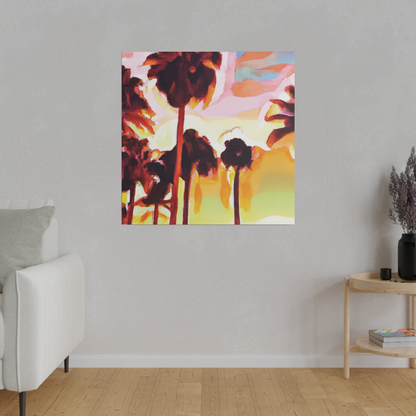 7678L - Miami Beach Sunset Painting Print | Miami | Beach | Sunset | Poster | Home Decor | Wall Art | Canvas