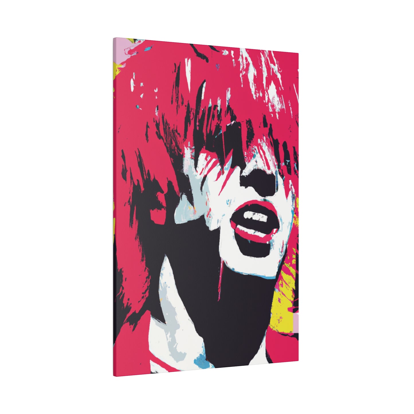 8269P - Rockstar Painting Print | Face | Abstract | Poster | Home Decor | Wall Art | Music Art | Canvas