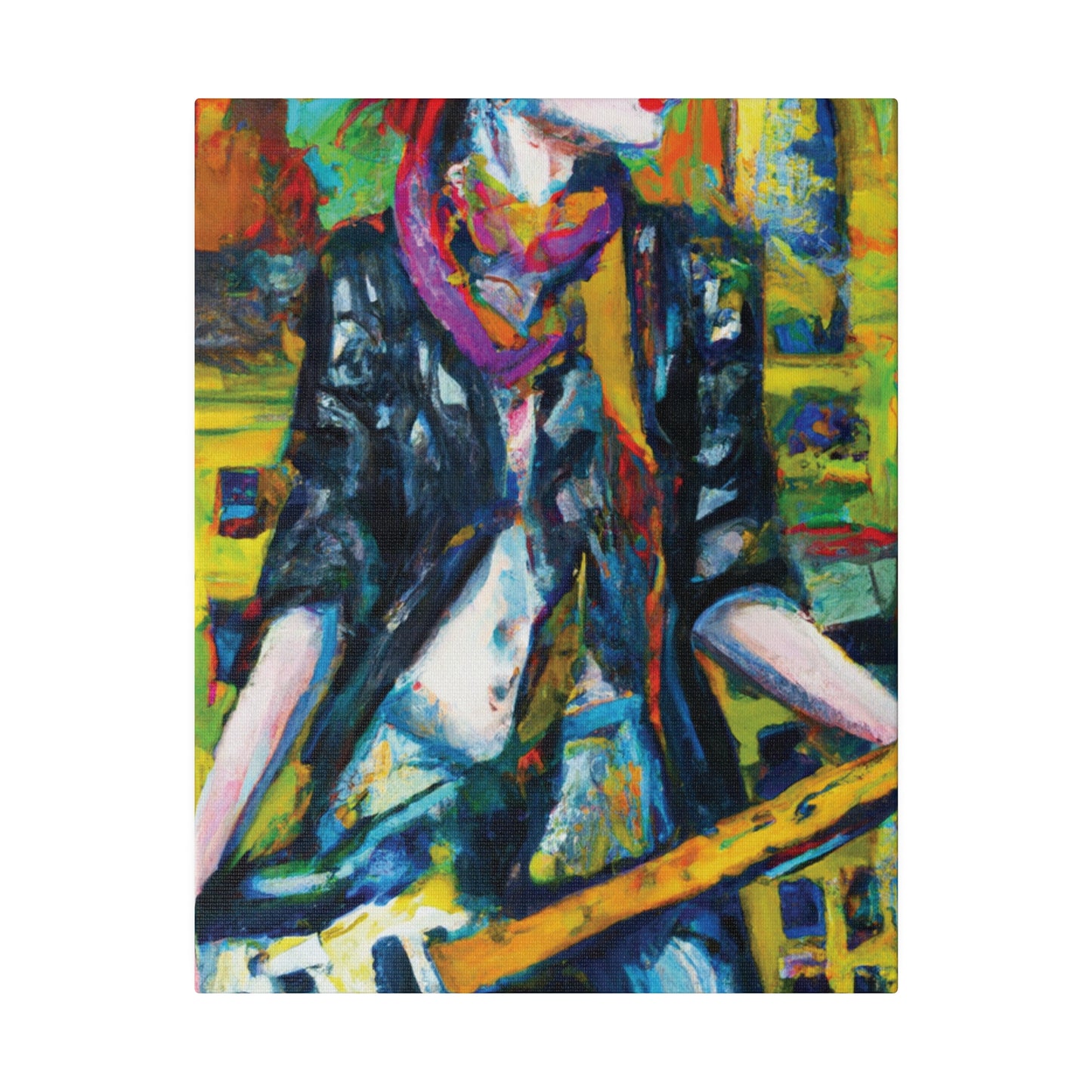 3589A - Rockstar Oil Painting Style Print | Poster | Home Decor | Wall Art | Music Art | Canvas