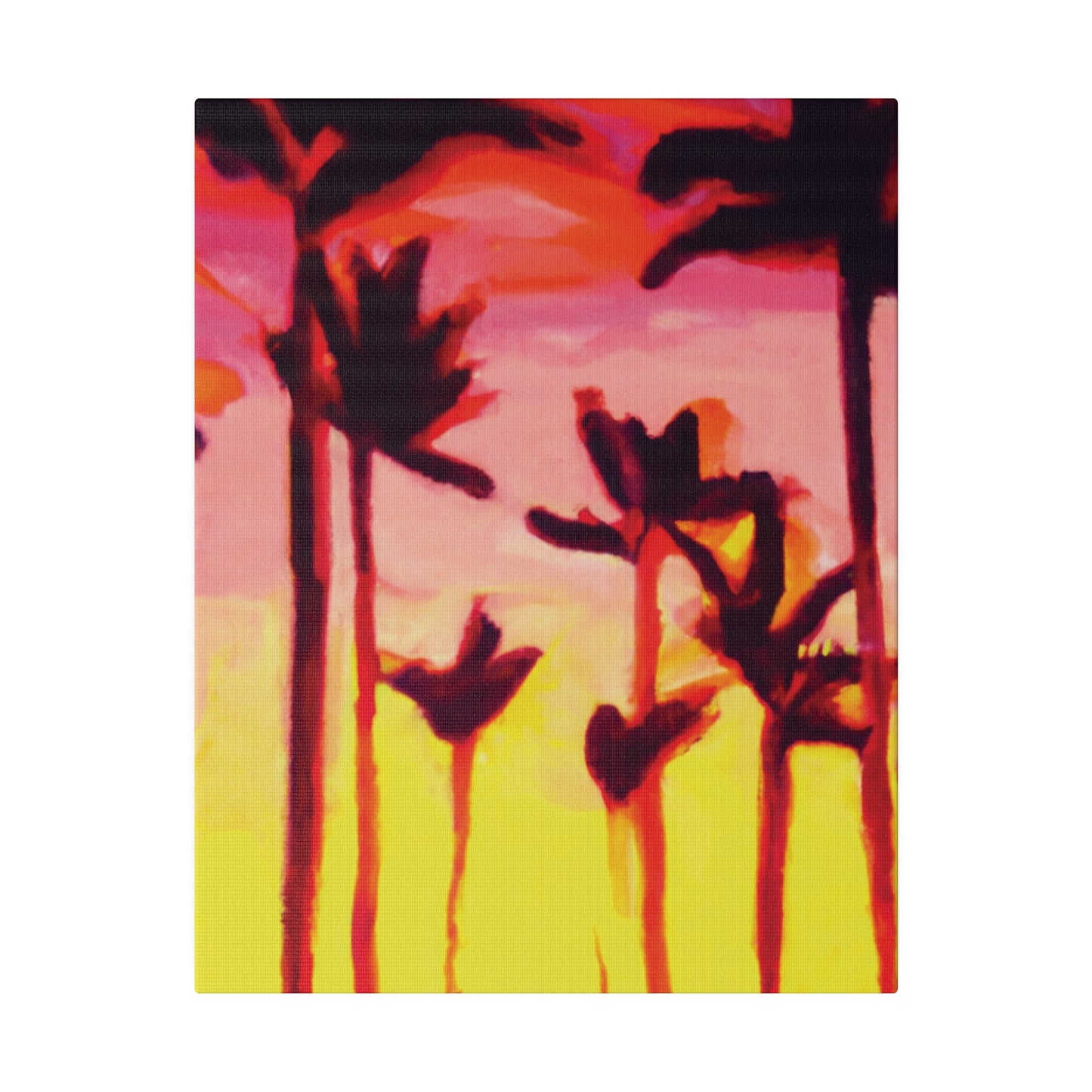 2249A - Miami Beach Sunset Painting Print | Miami | Beach | Sunset | Poster | Home Decor | Wall Art | Canvas