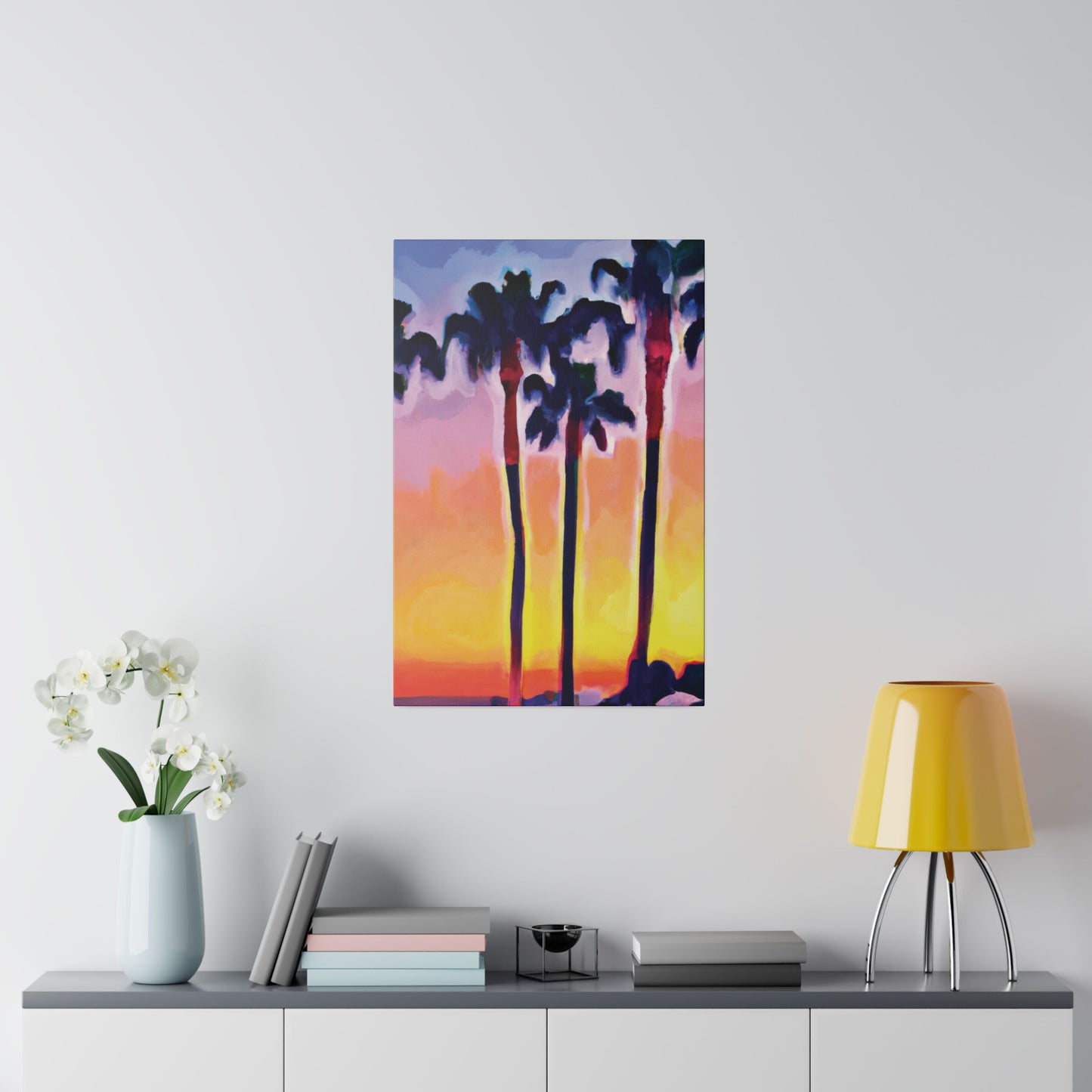 7116C - Miami Beach Sunset Painting Print | Miami | Beach | Sunset | Poster | Home Decor | Wall Art | Canvas