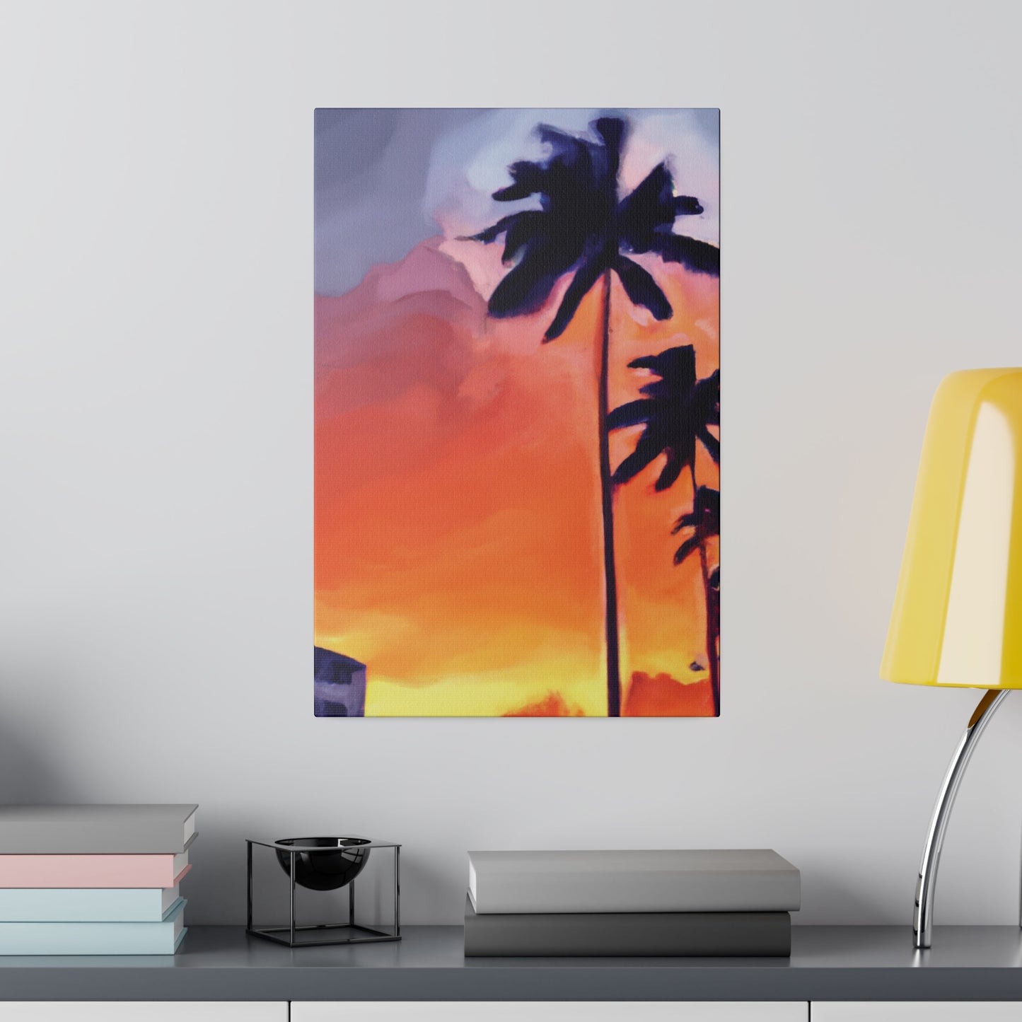 8625A - Miami Beach Sunset Painting Print | Miami | Beach | Sunset | Poster | Home Decor | Wall Art | Canvas