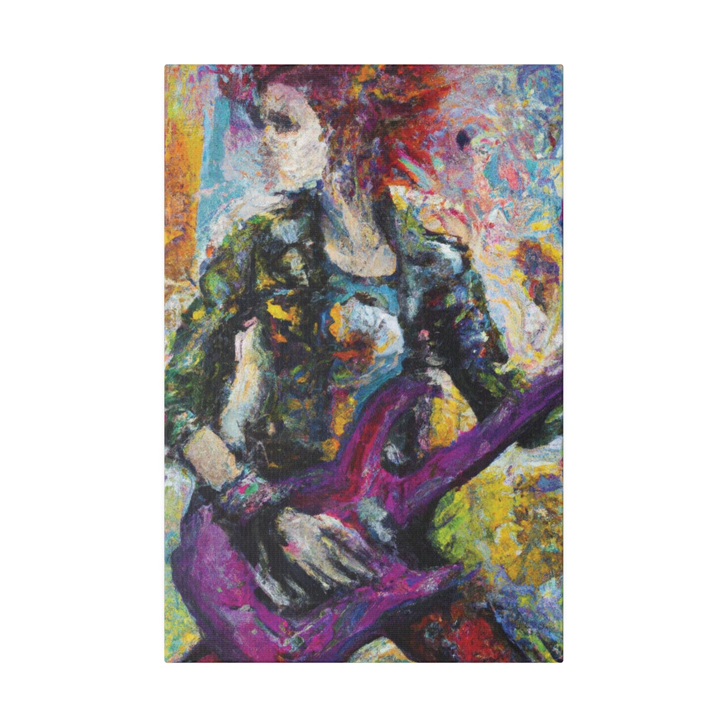 5487U - Rockstar Oil Painting Style Print | Poster | Home Decor | Wall Art | Music Art | Canvas