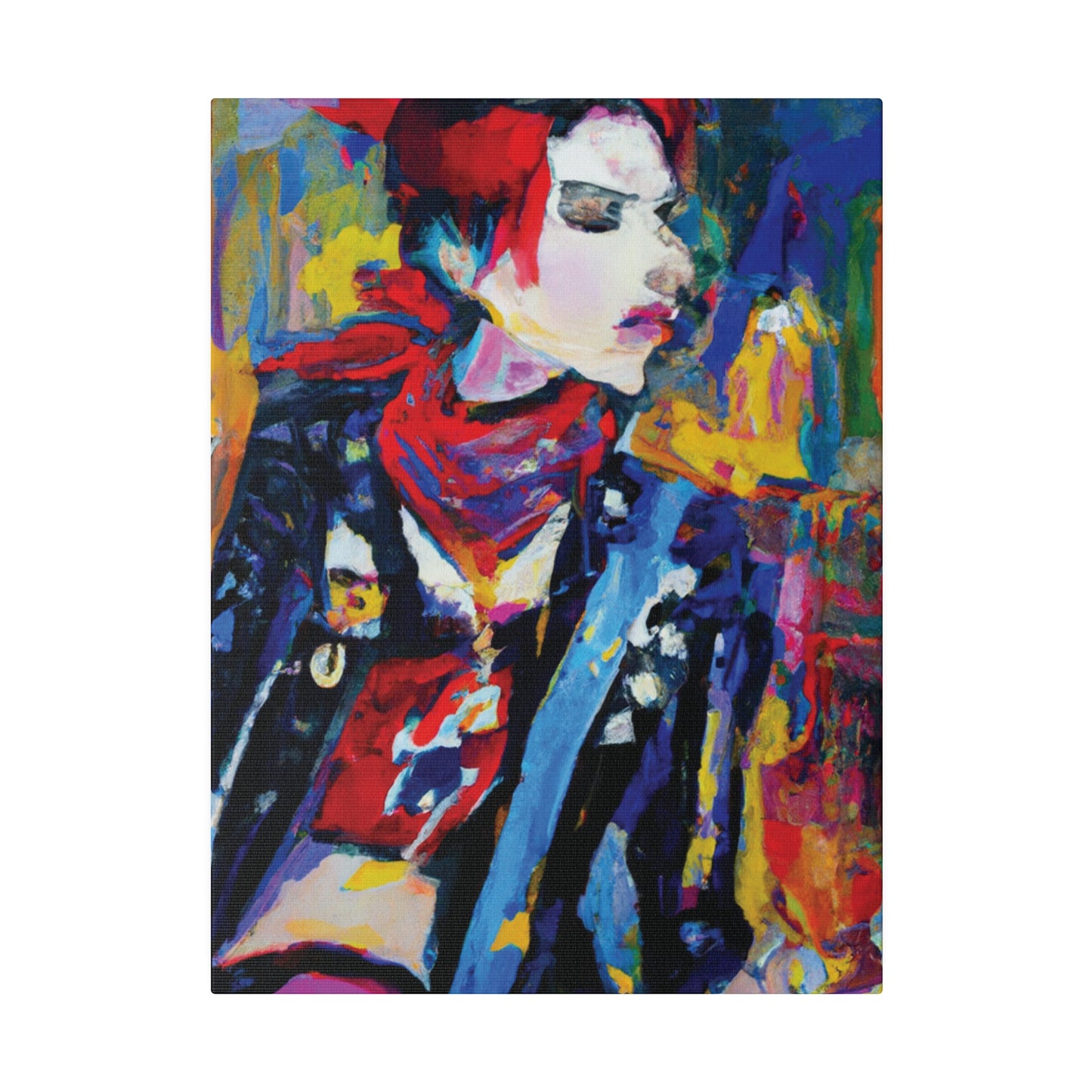 8996X - Rockstar Oil Painting Style Print | Poster | Home Decor | Wall Art | Music Art | Canvas