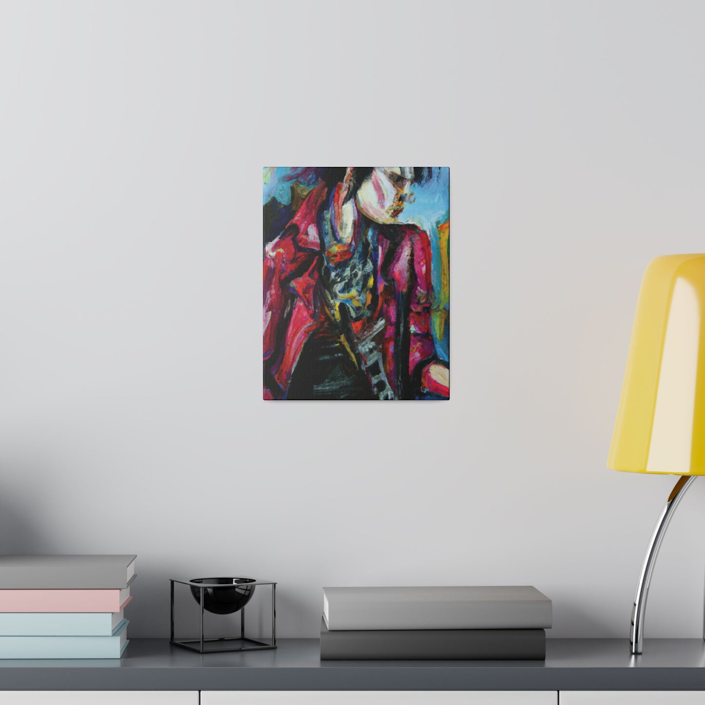 7152R - Rockstar Oil Painting Style Print | Poster | Home Decor | Wall Art | Music Art | Canvas