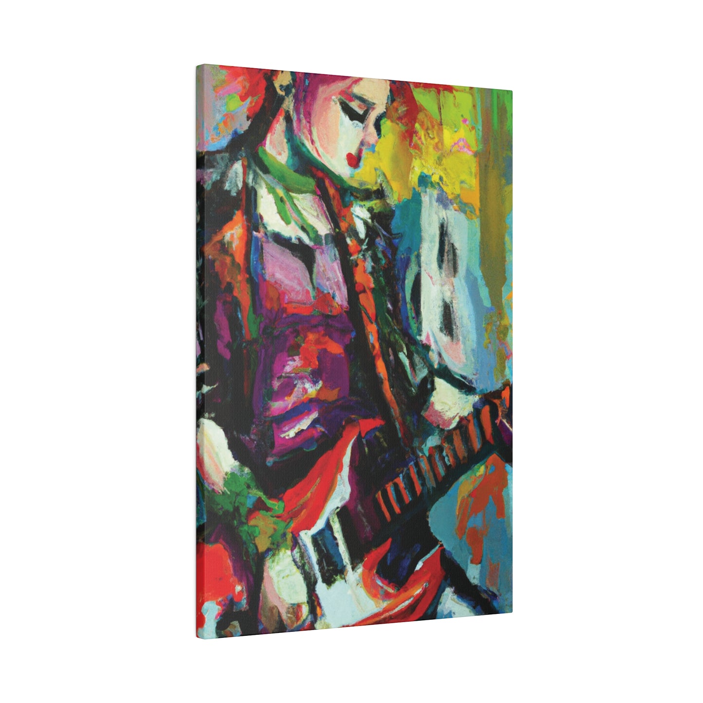 2671G - Rockstar Oil Painting Style Print | Poster | Home Decor | Wall Art | Music Art | Canvas