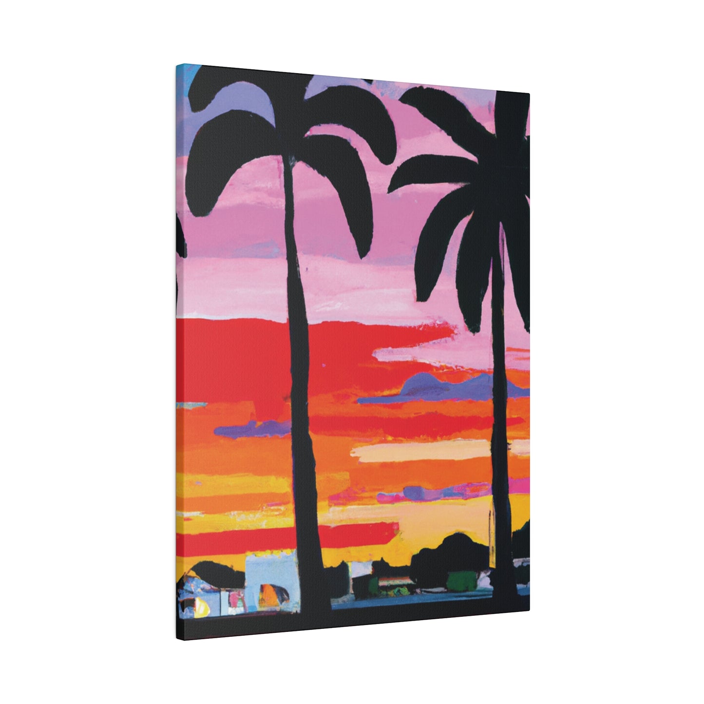 8284X - Miami Beach Sunset Painting Print | Miami | Beach | Sunset | Poster | Home Decor | Wall Art | Canvas