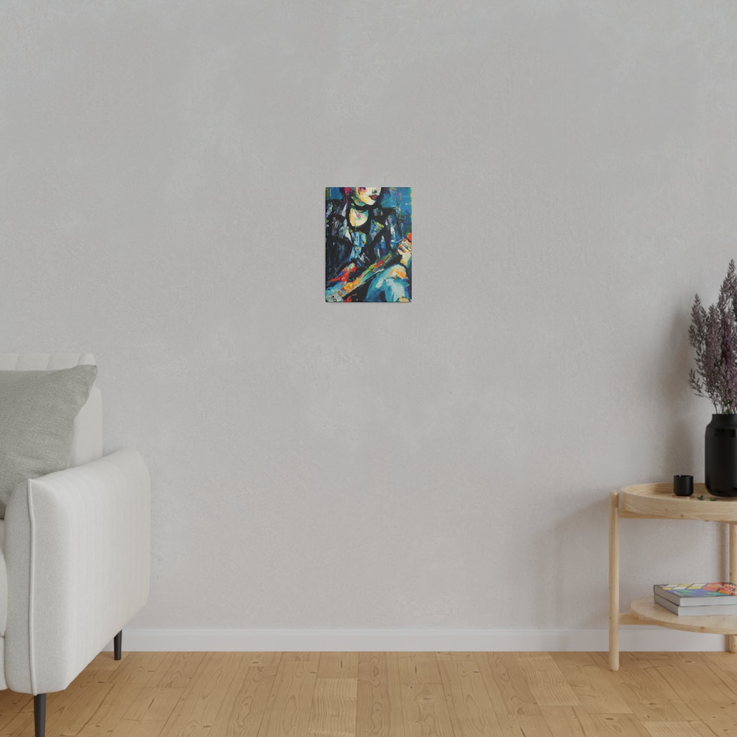 9733T - Rockstar Oil Painting Style Print | Poster | Home Decor | Wall Art | Music Art | Canvas