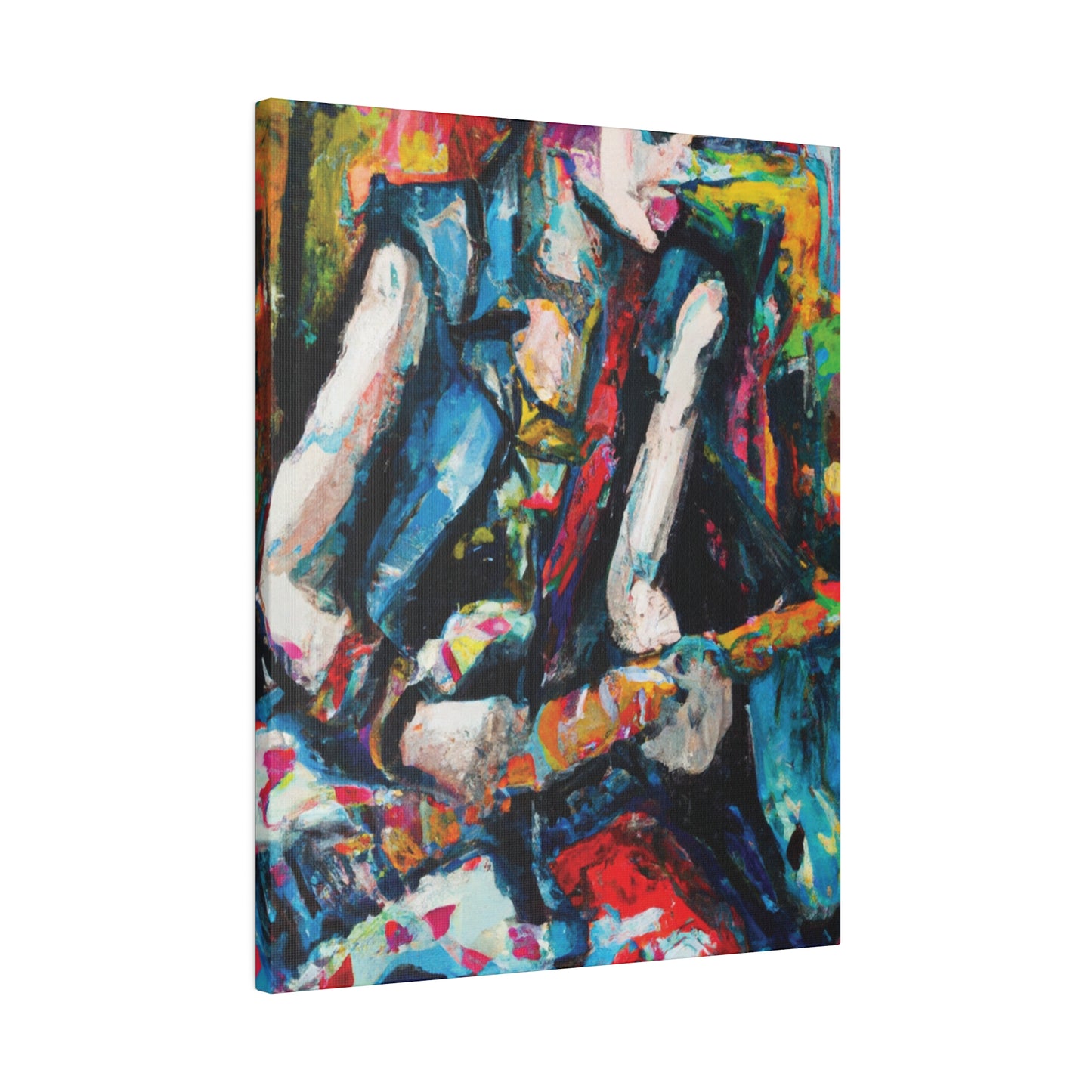 4521T - Rockstar Oil Painting Style Print | Poster | Home Decor | Wall Art | Music Art | Canvas