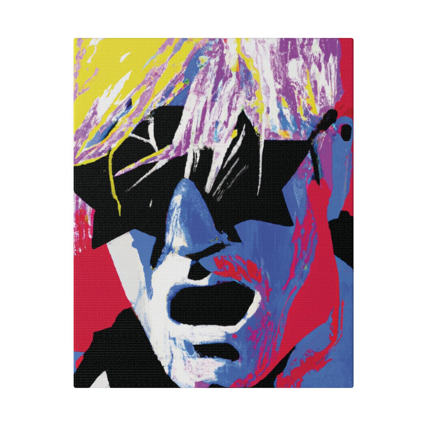 4837X - Rockstar Painting Print | Face | Abstract | Poster | Home Decor | Wall Art | Music Art | Canvas