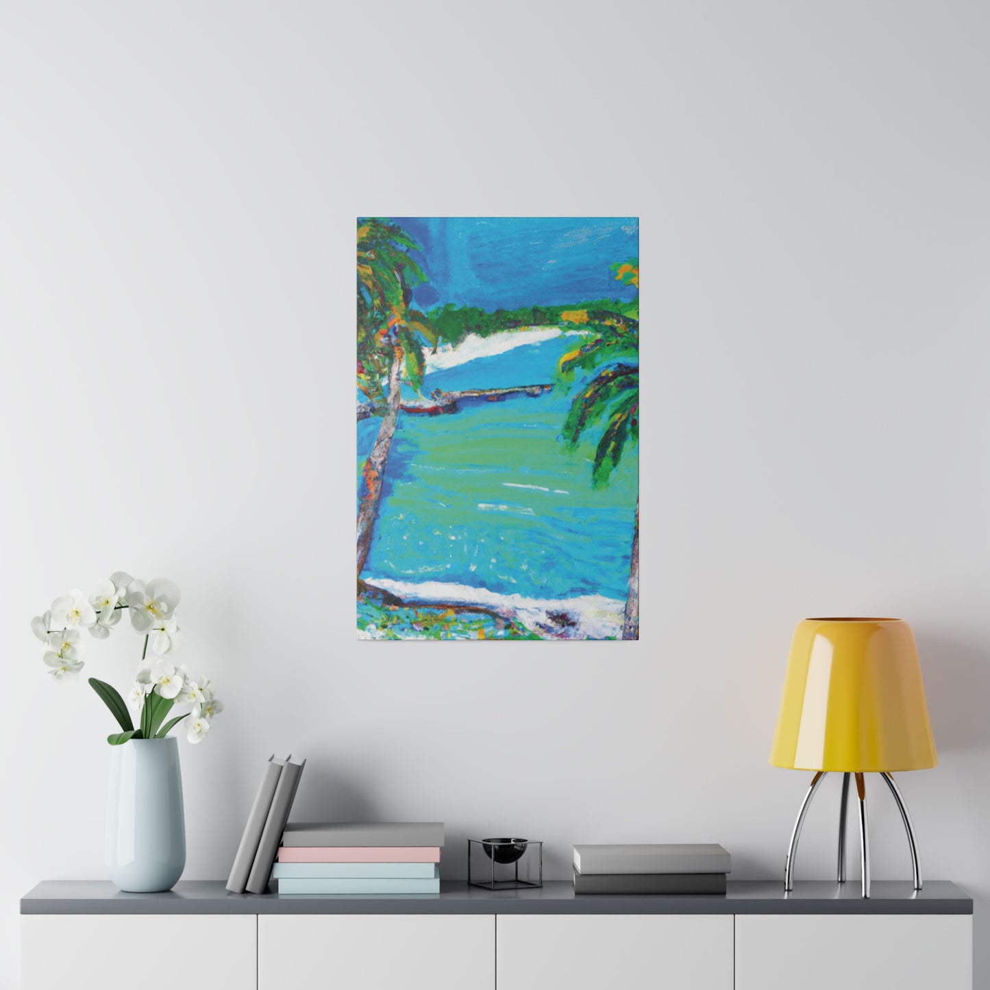 2499M - Bahamas Ocean Painting Print | Bahamas | Ocean | Beach | Poster | Home Decor | Wall Art | Canvas