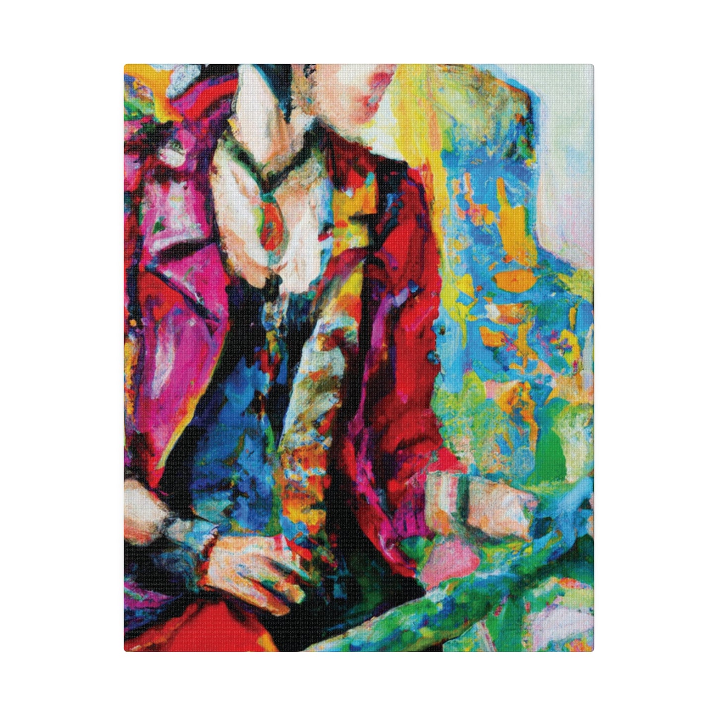 7234K - Rockstar Oil Painting Style Print | Poster | Home Decor | Wall Art | Music Art | Canvas