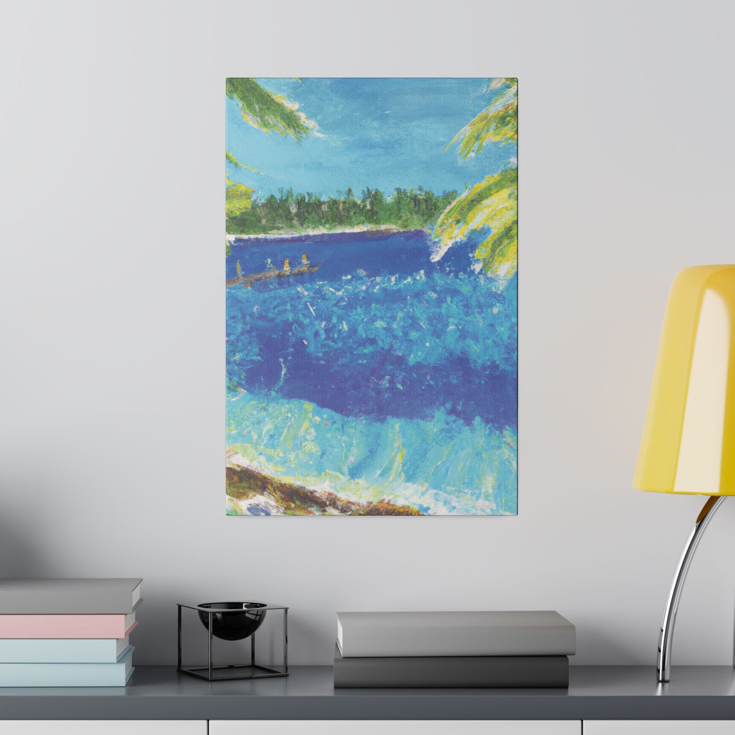 9673H - Bahamas Ocean Painting Print | Bahamas | Ocean | Beach | Poster | Home Decor | Wall Art | Canvas