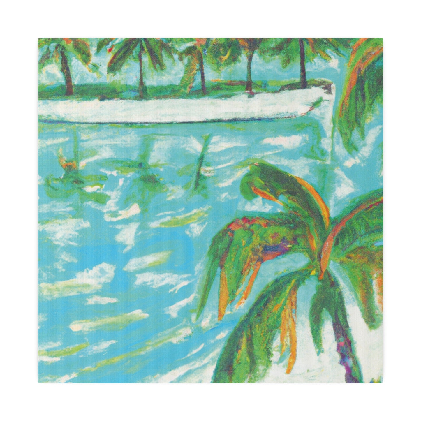 7103O - Bahamas Ocean Painting Print | Bahamas | Ocean | Beach | Poster | Home Decor | Wall Art | Canvas