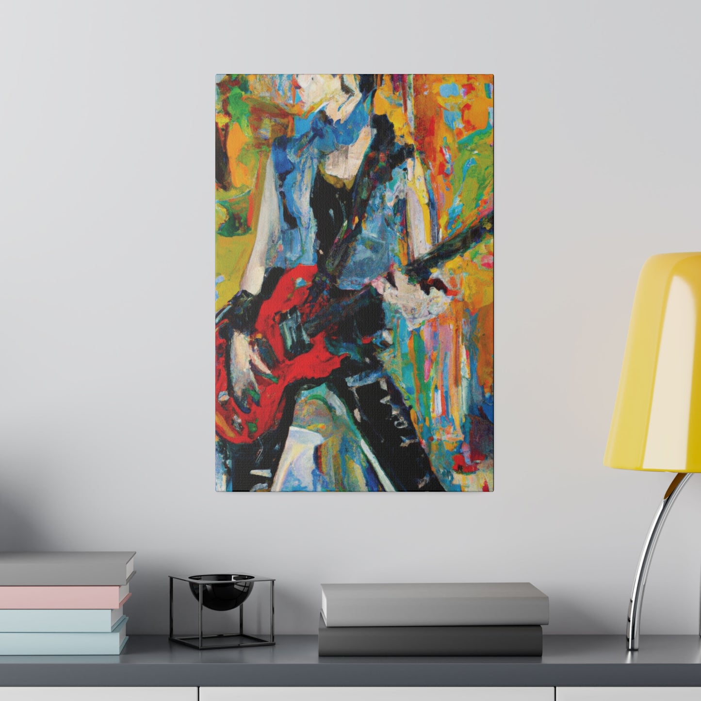 4721P - Rockstar Oil Painting Style Print | Poster | Home Decor | Wall Art | Music Art | Canvas
