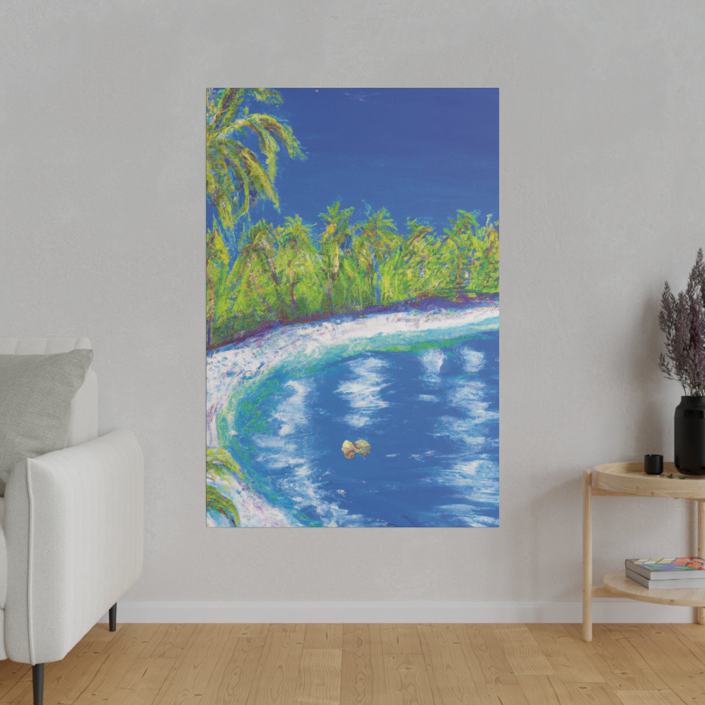 3798C - Bahamas Ocean Painting Print | Bahamas | Ocean | Beach | Poster | Home Decor | Wall Art | Canvas