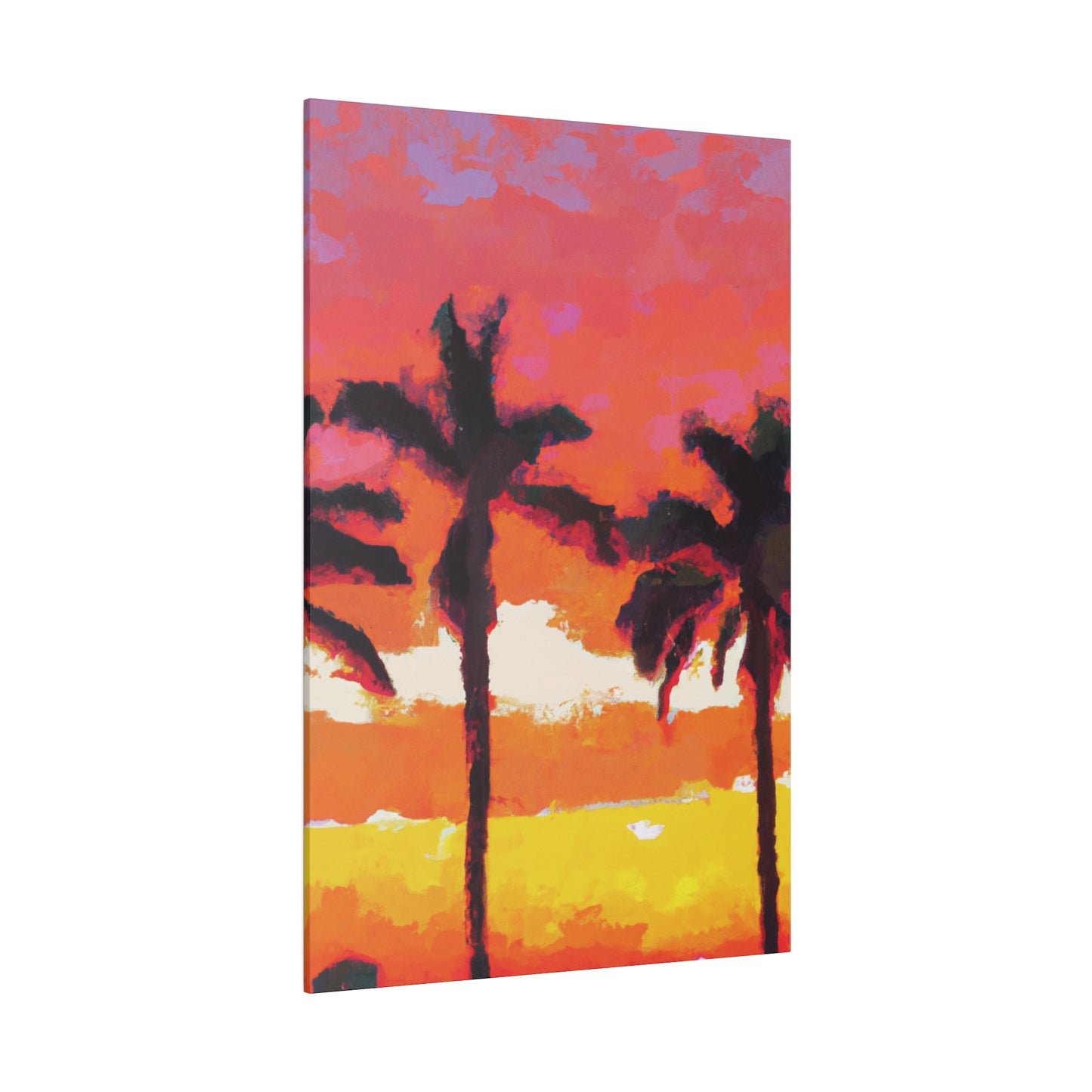 9356P - Miami Beach Sunset Painting Print | Miami | Beach | Sunset | Poster | Home Decor | Wall Art | Canvas