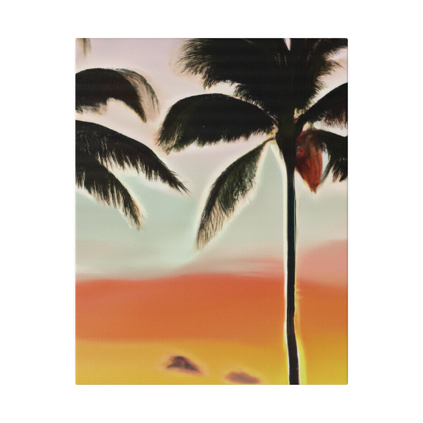 8646K - Miami Beach Sunset Painting Print | Miami | Beach | Sunset | Poster | Home Decor | Wall Art | Canvas